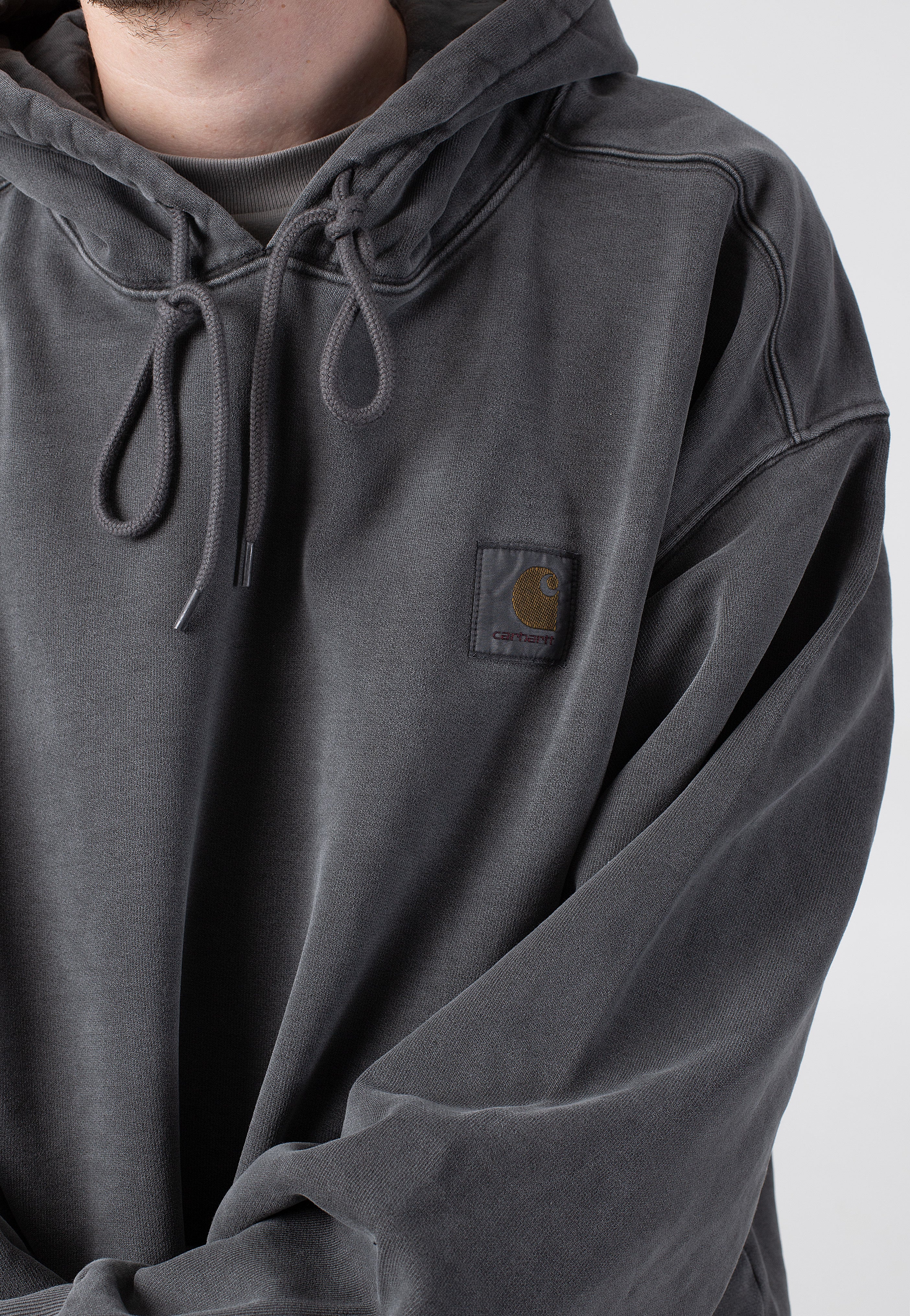 Carhartt WIP - Hooded Vista Garment Dyed Graphite - Hoodie | Men-Image