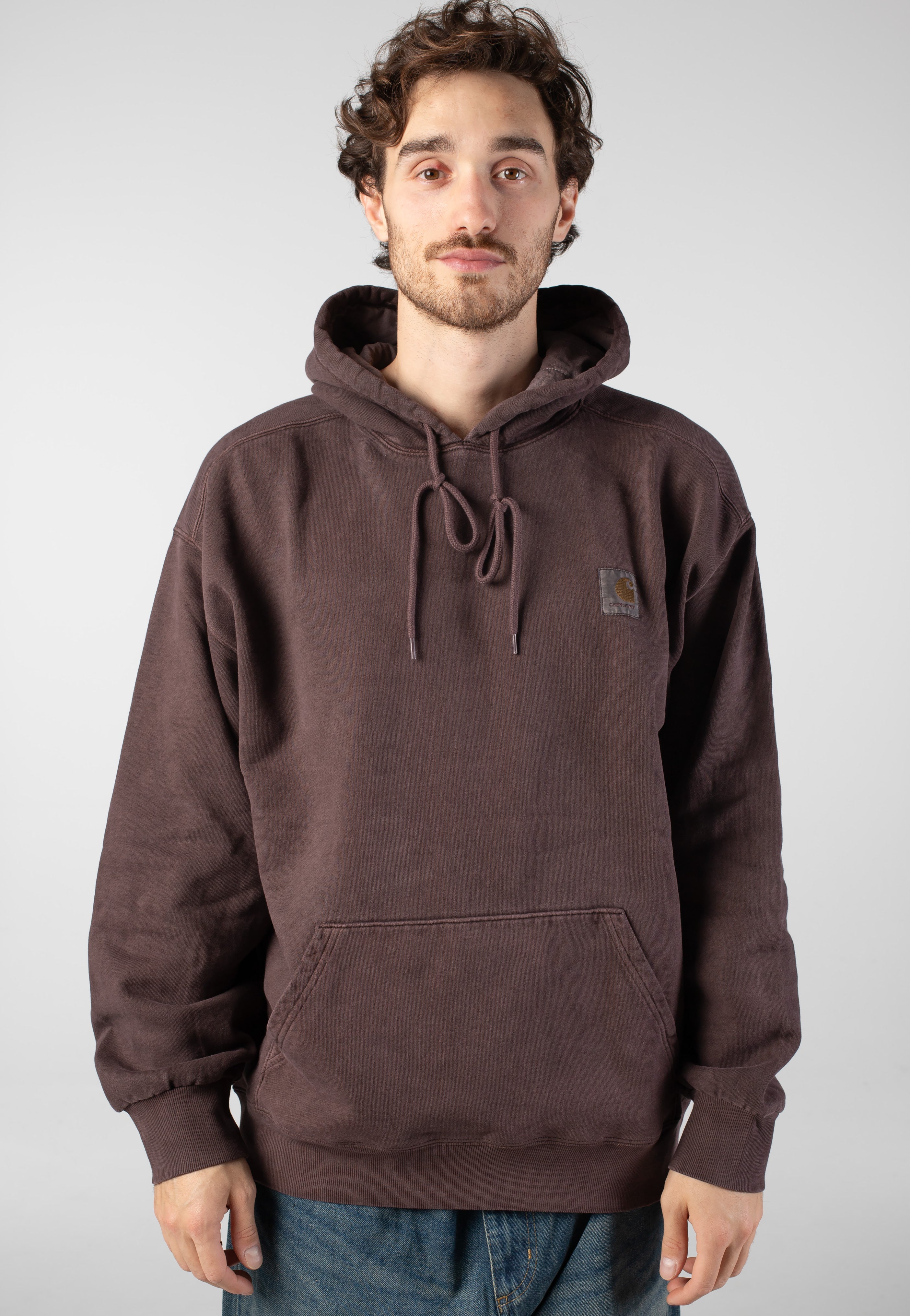Carhartt WIP - Hooded Vista Garment Dyed Palisander - Hoodie | Men-Image