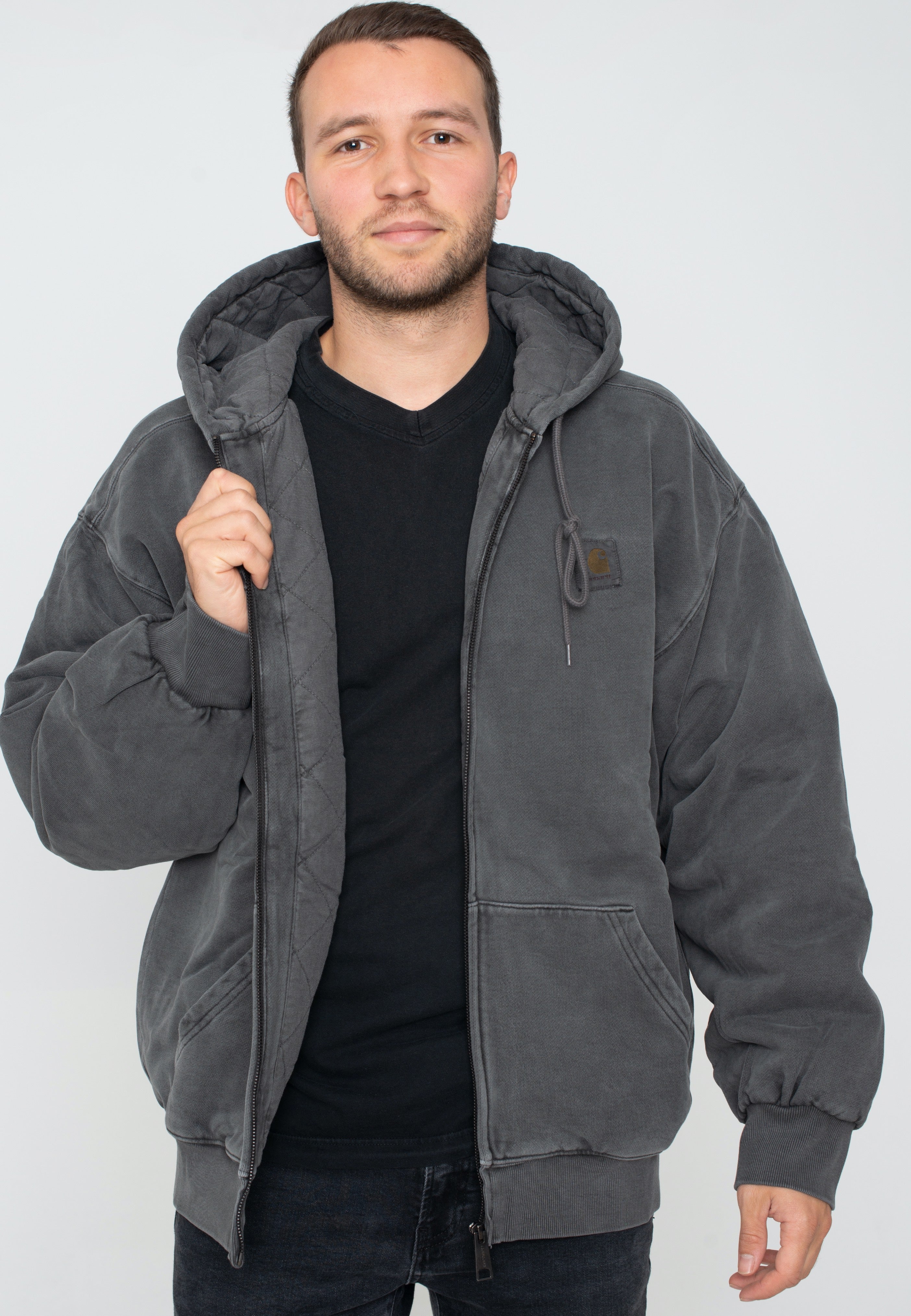 Carhartt WIP - Hooded Vista Garment Dyed Vulcan - Jacket | Men-Image