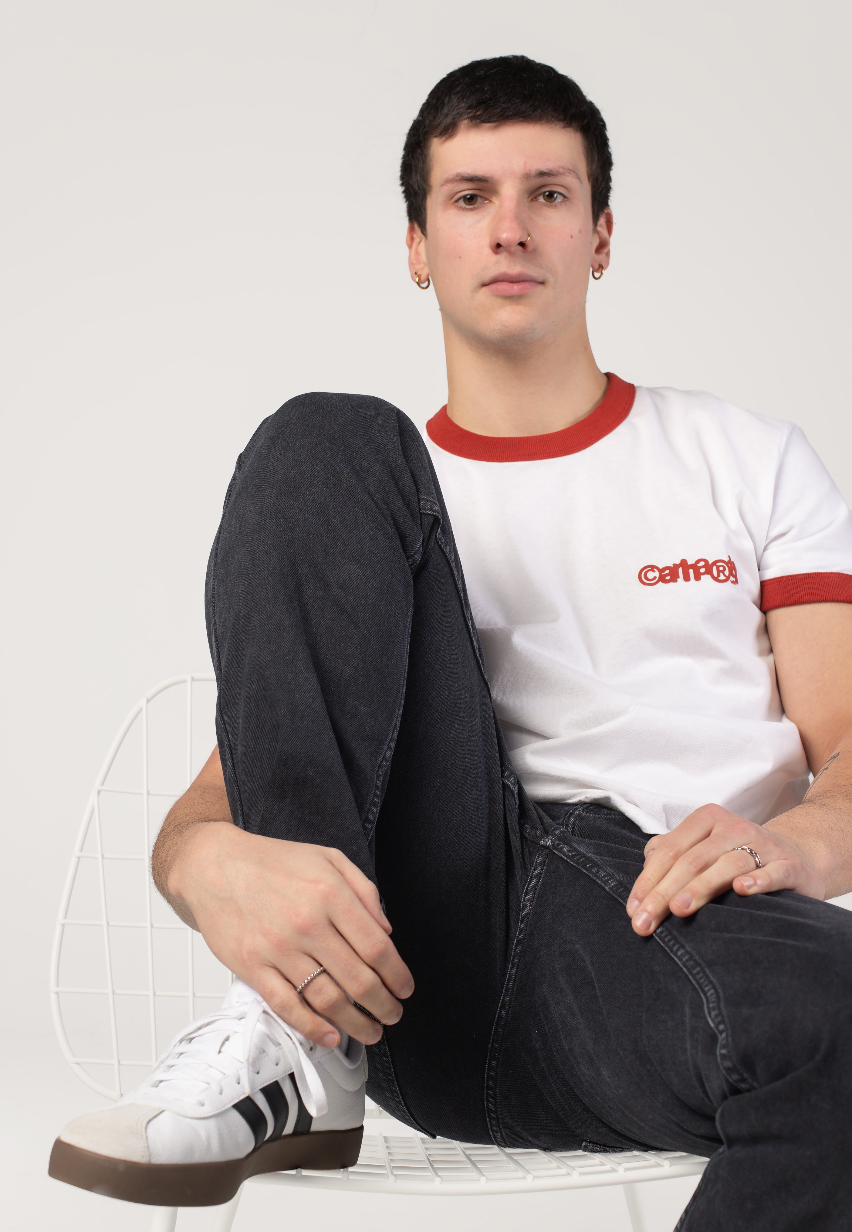 Carhartt WIP - IP Ringer White/Red/Red - T-Shirt | Men-Image