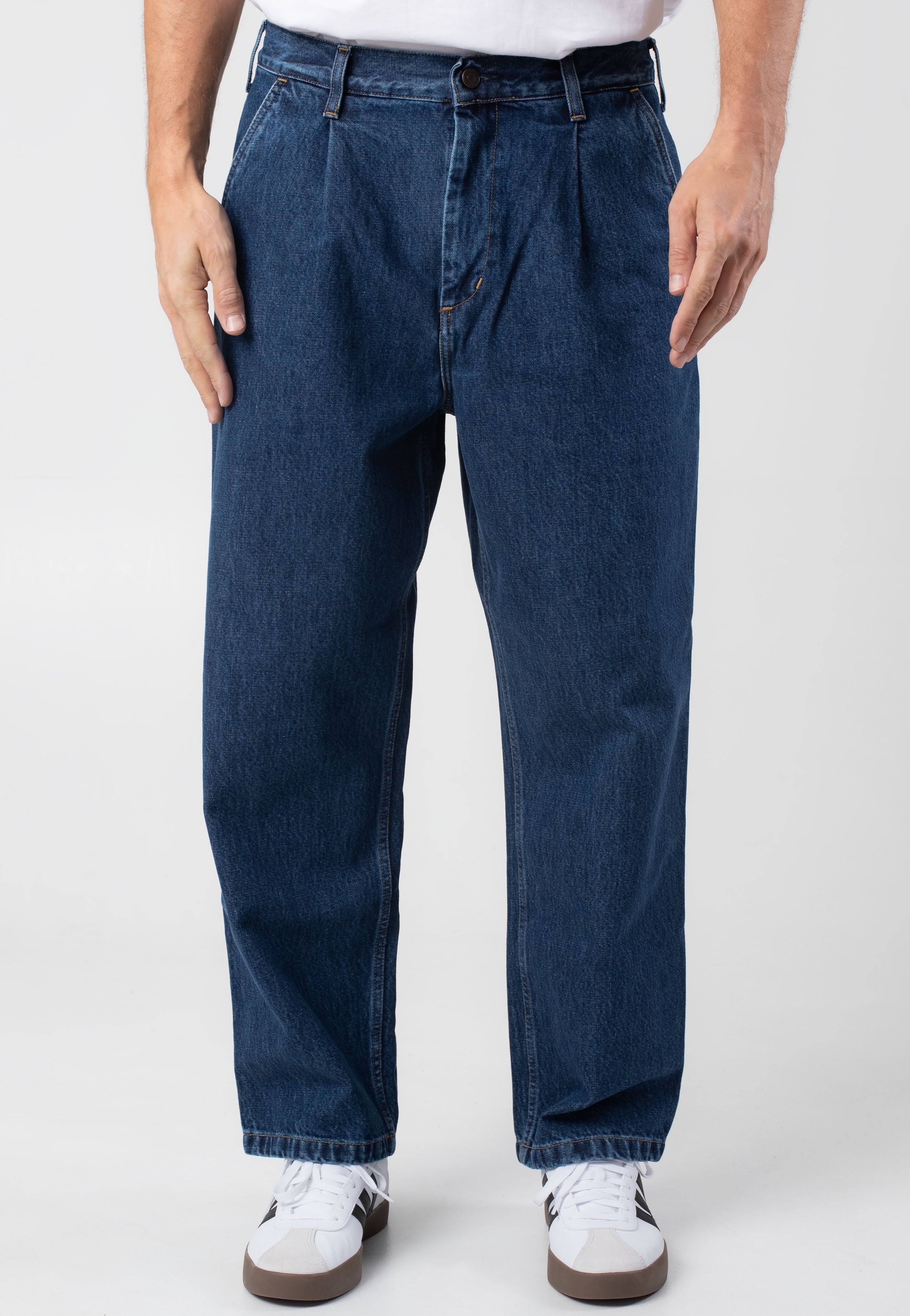 [CARHARTTWIP] JACE PANT SMITH ★大人気★ Carhartt WIP - Jace Stone Washed Blue - Pants | Impericon