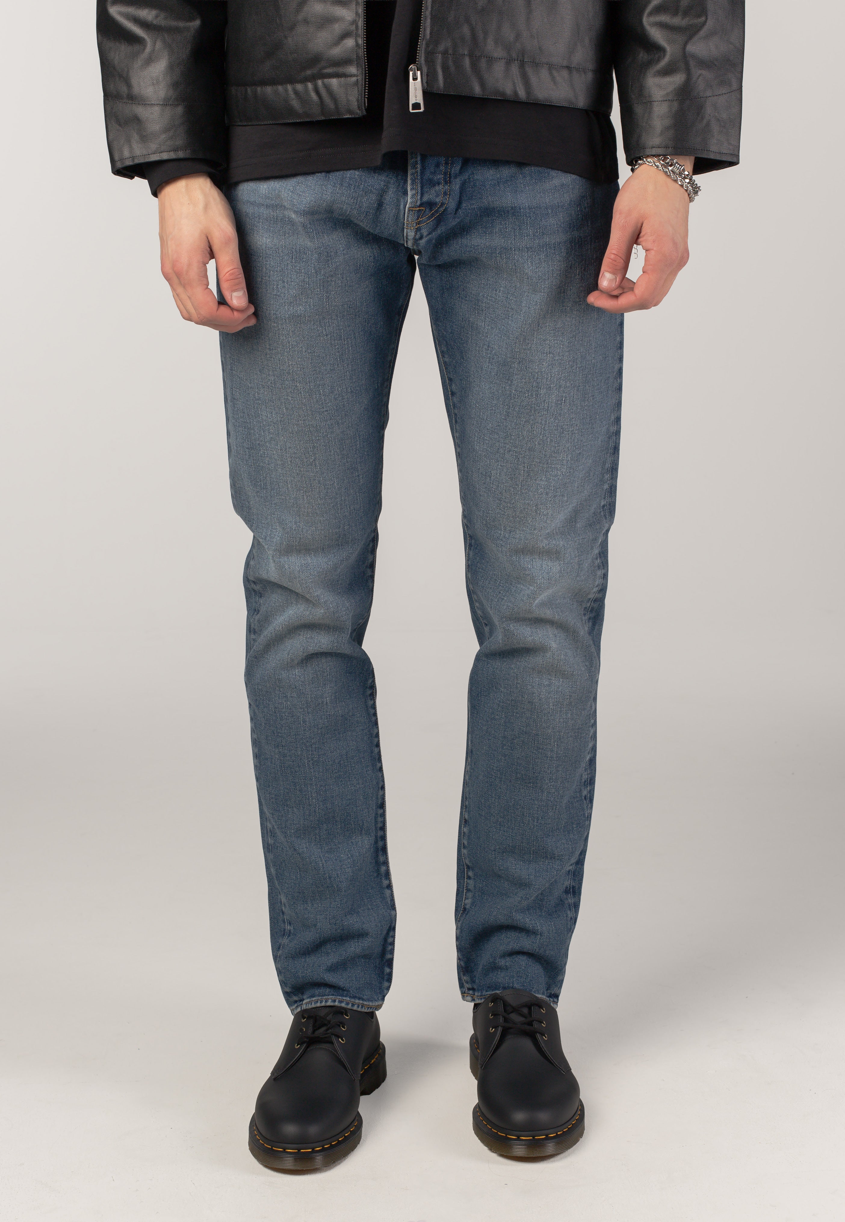 Carhartt WIP - Klondike Dark Used Wash Blue - Jeans | Men-Image