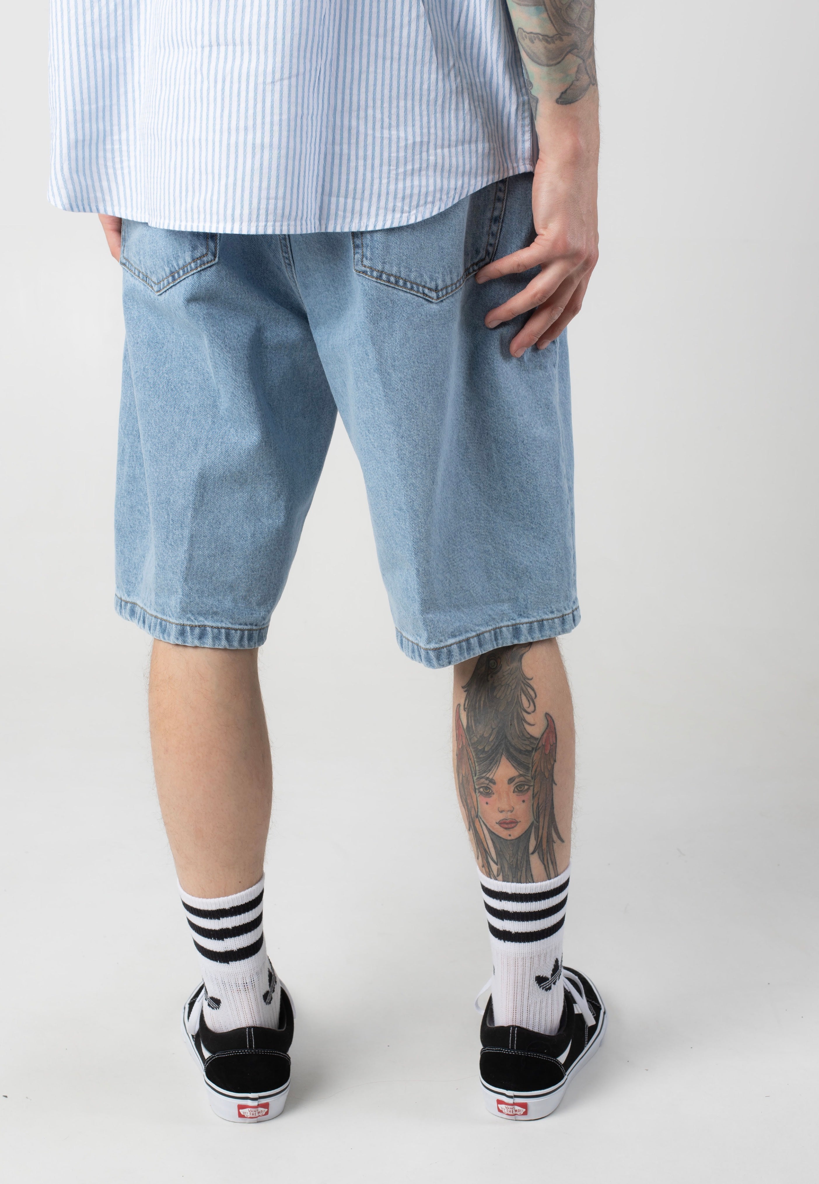 Carhartt WIP - Landon Blue Bleached - Shorts | Men-Image