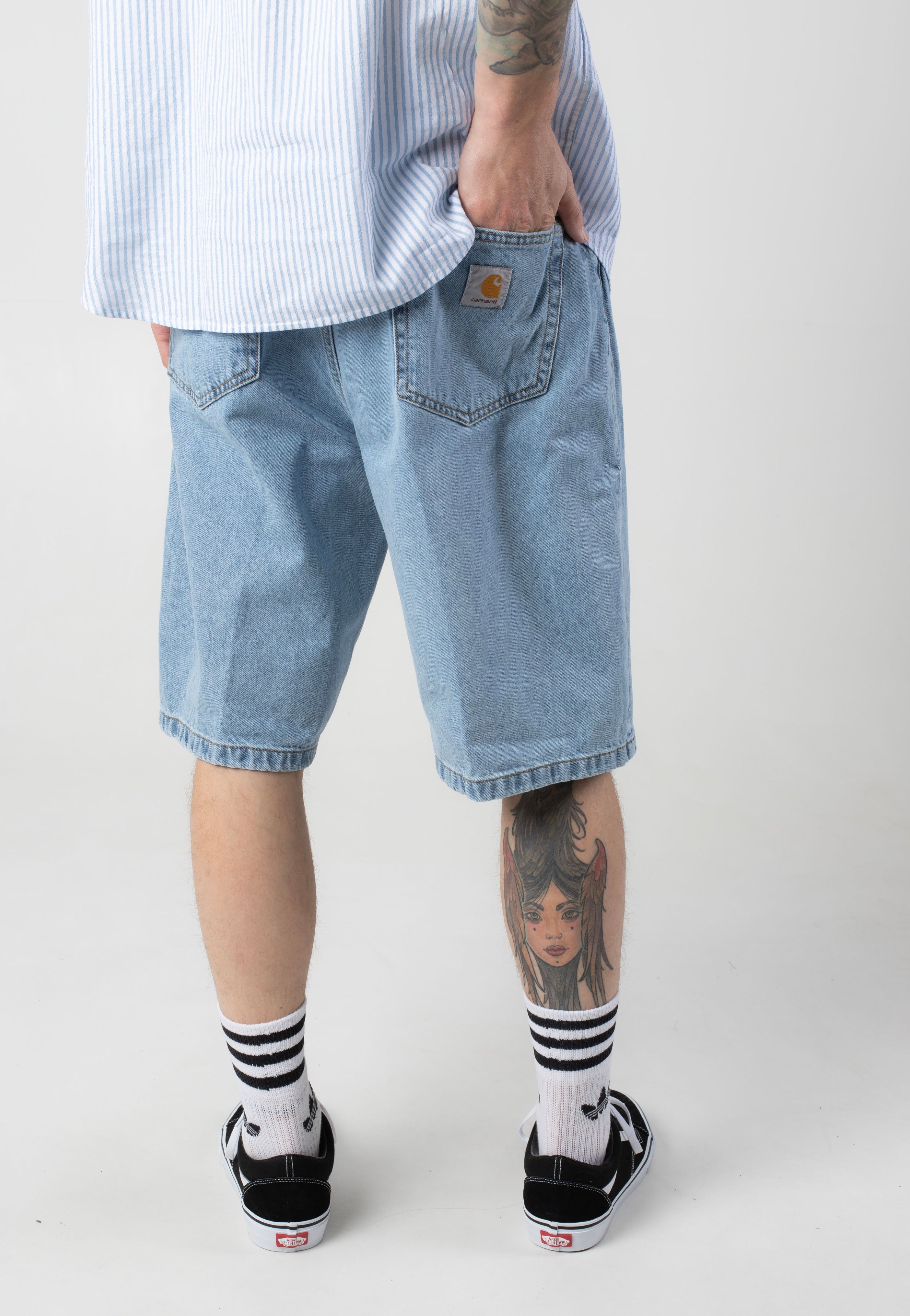 Carhartt WIP - Landon Blue Bleached - Shorts | Men-Image