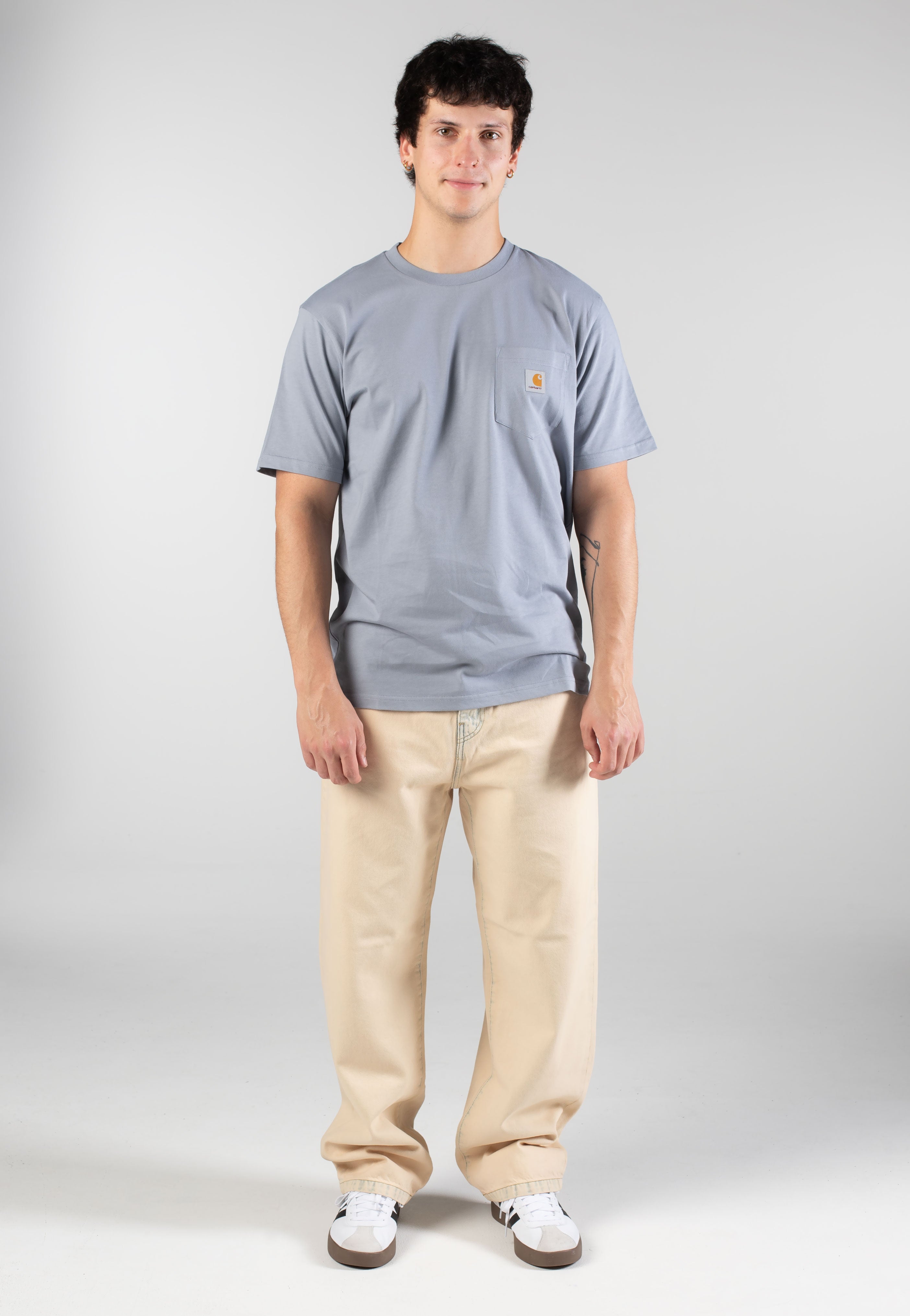 Carhartt WIP - Landon Blue Sand Bleached - Pants | Men-Image