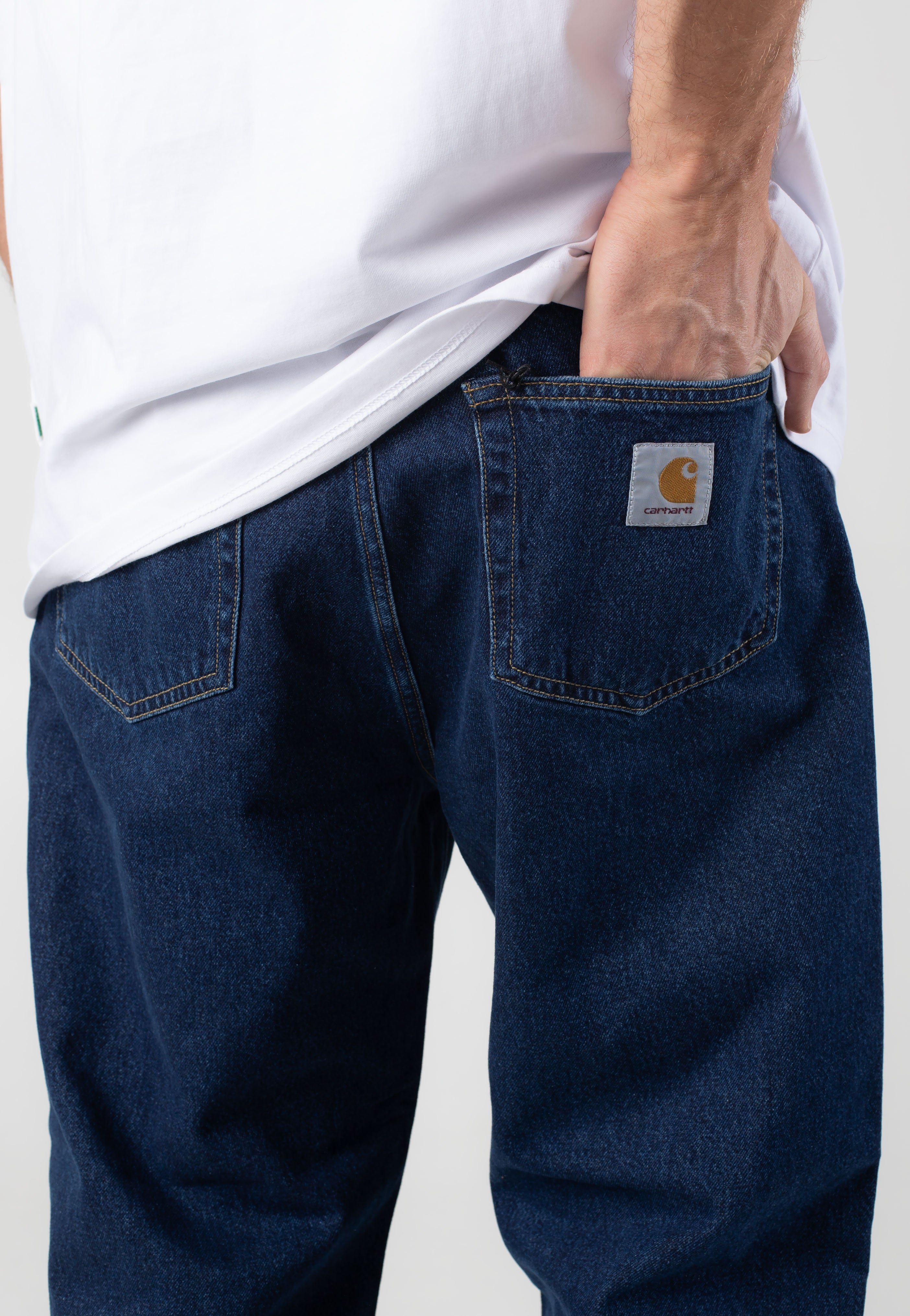 Carhartt WIP - Landon Stone Washed Blue - Pants | Men-Image