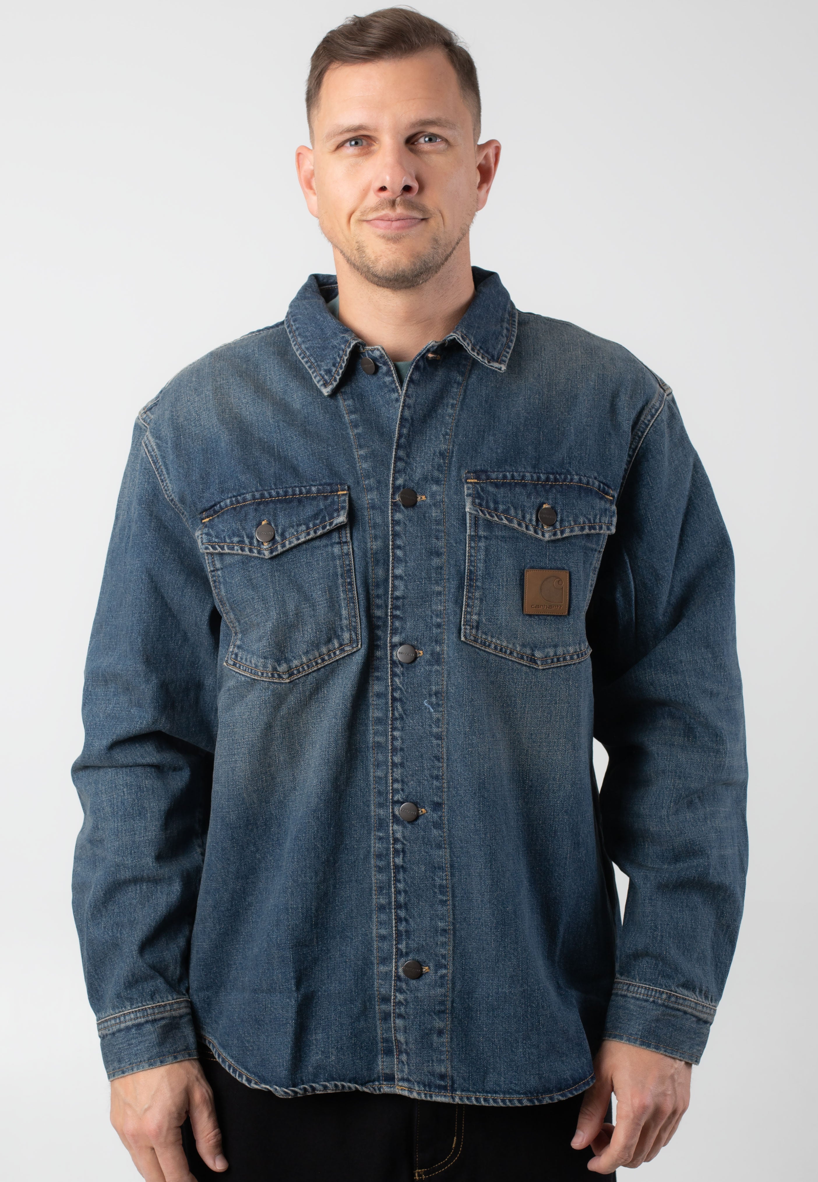 Carhartt WIP - Lincoln Worn Used Wash Blue - Jacket | Men-Image