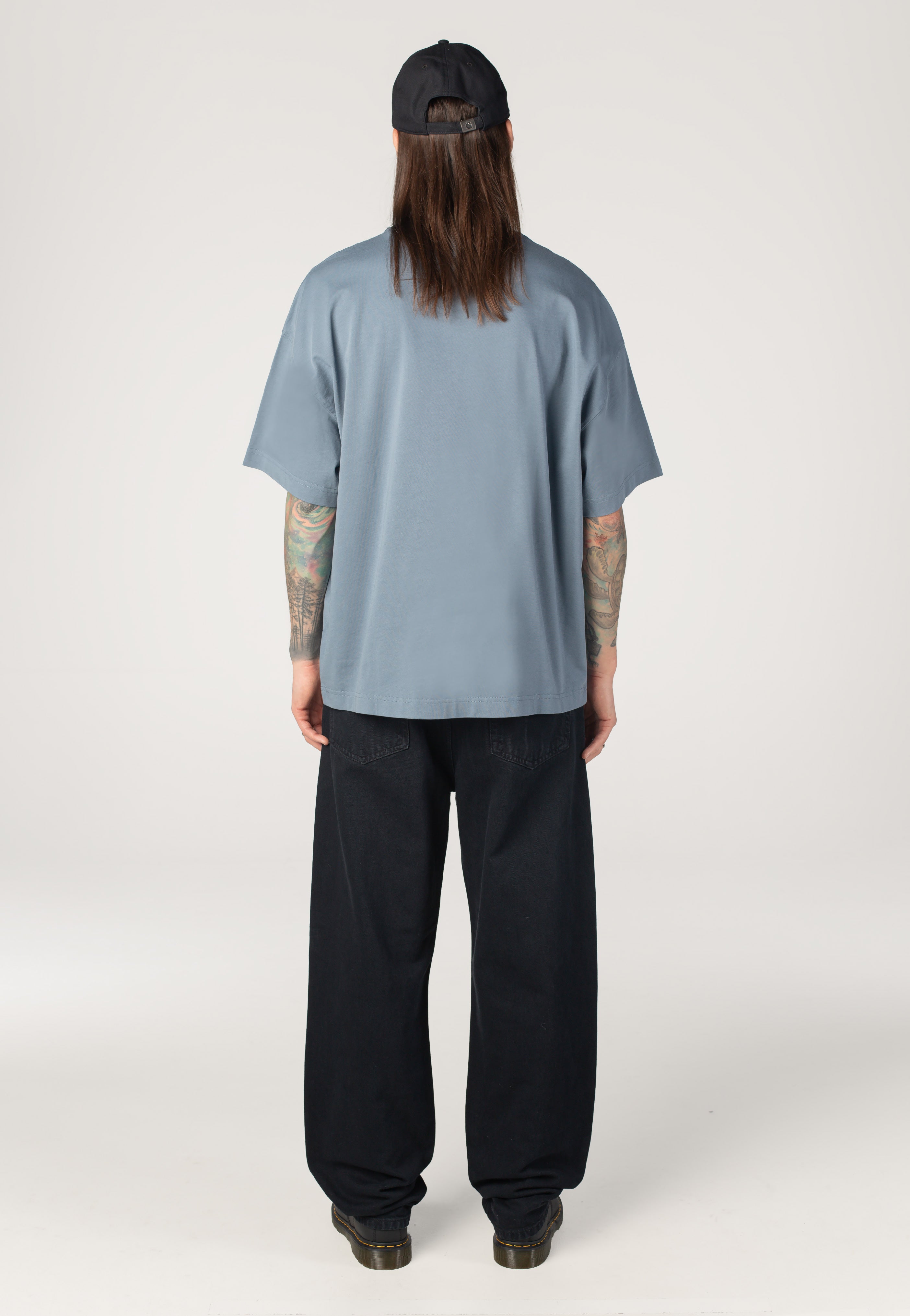 Carhartt WIP - Link Script Velvet Blue/White - T-Shirt | Men-Image