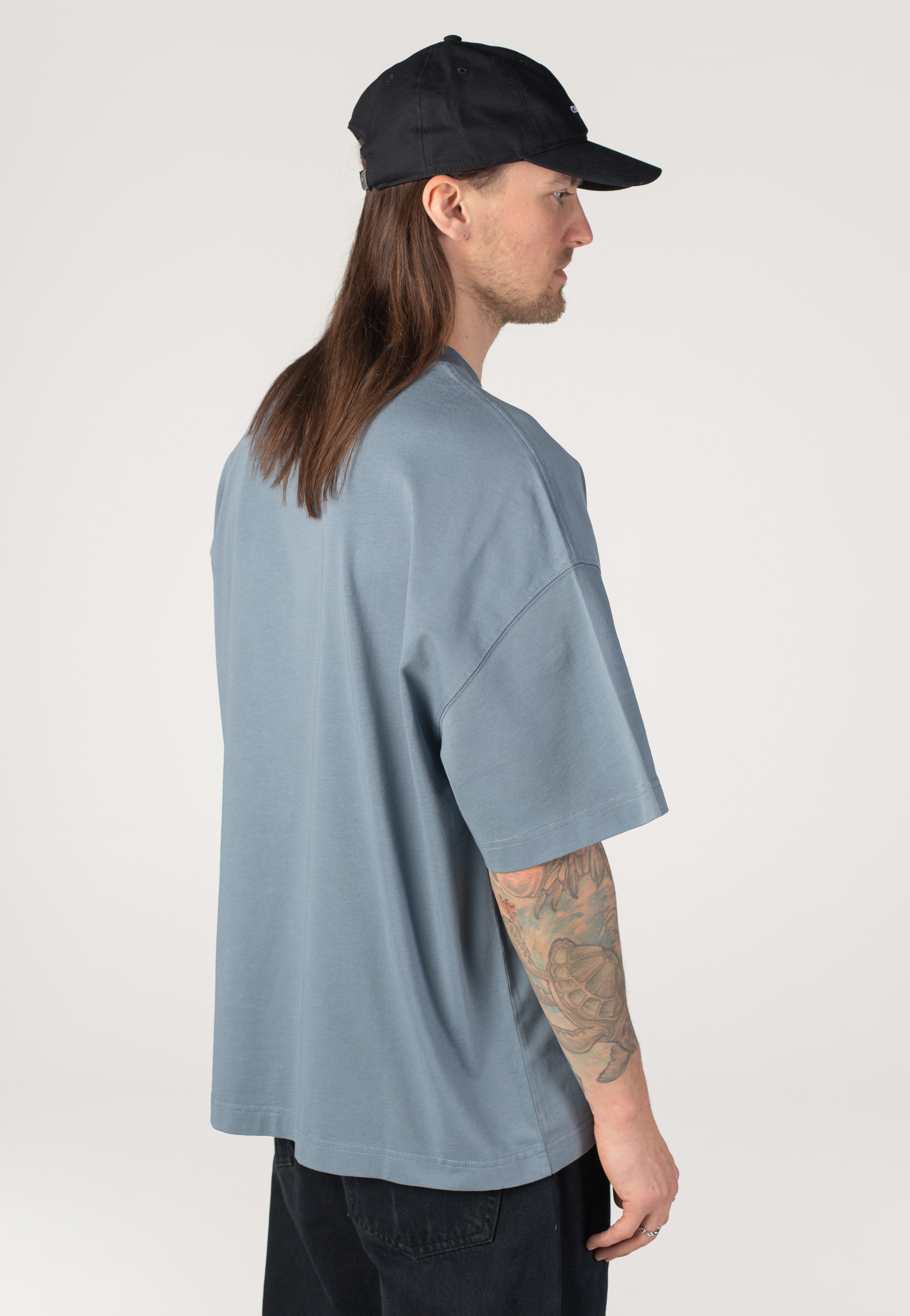 Carhartt WIP - Link Script Velvet Blue/White - T-Shirt | Men-Image