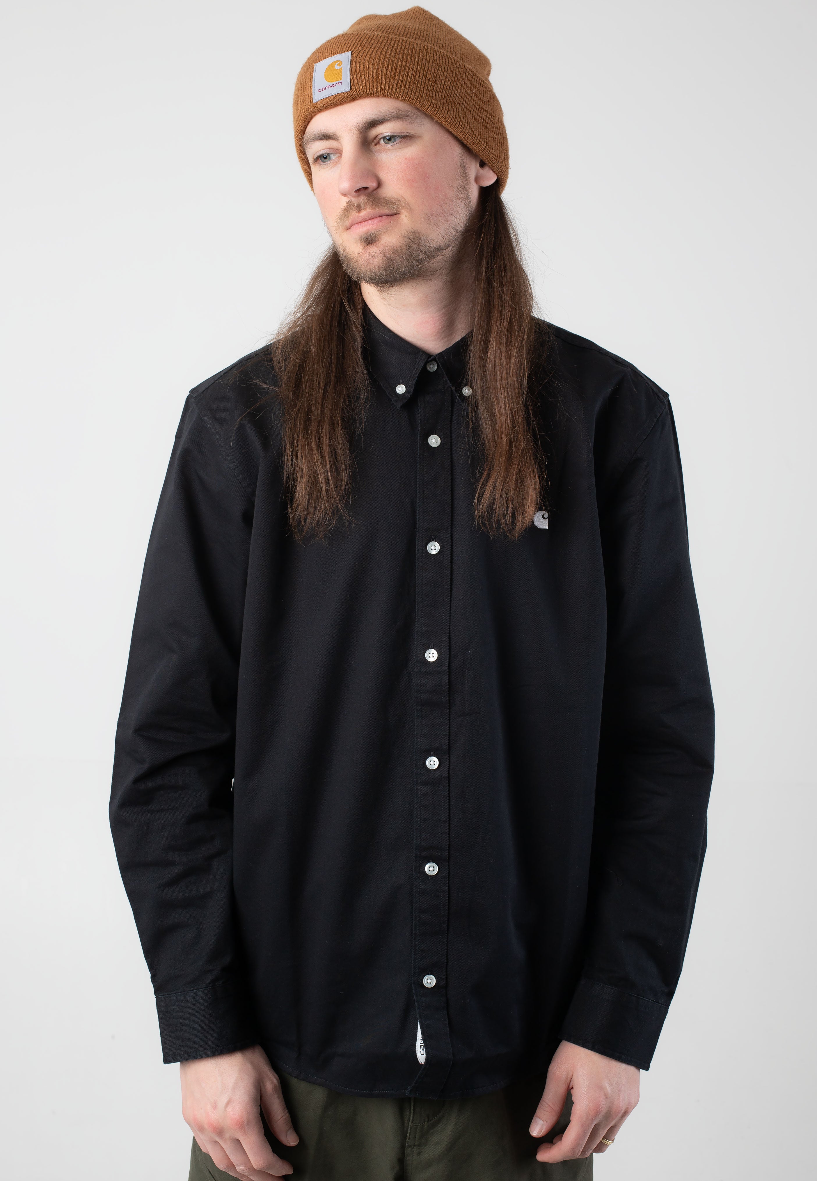 Carhartt WIP - Madison Black/White - Shirt | Men-Image