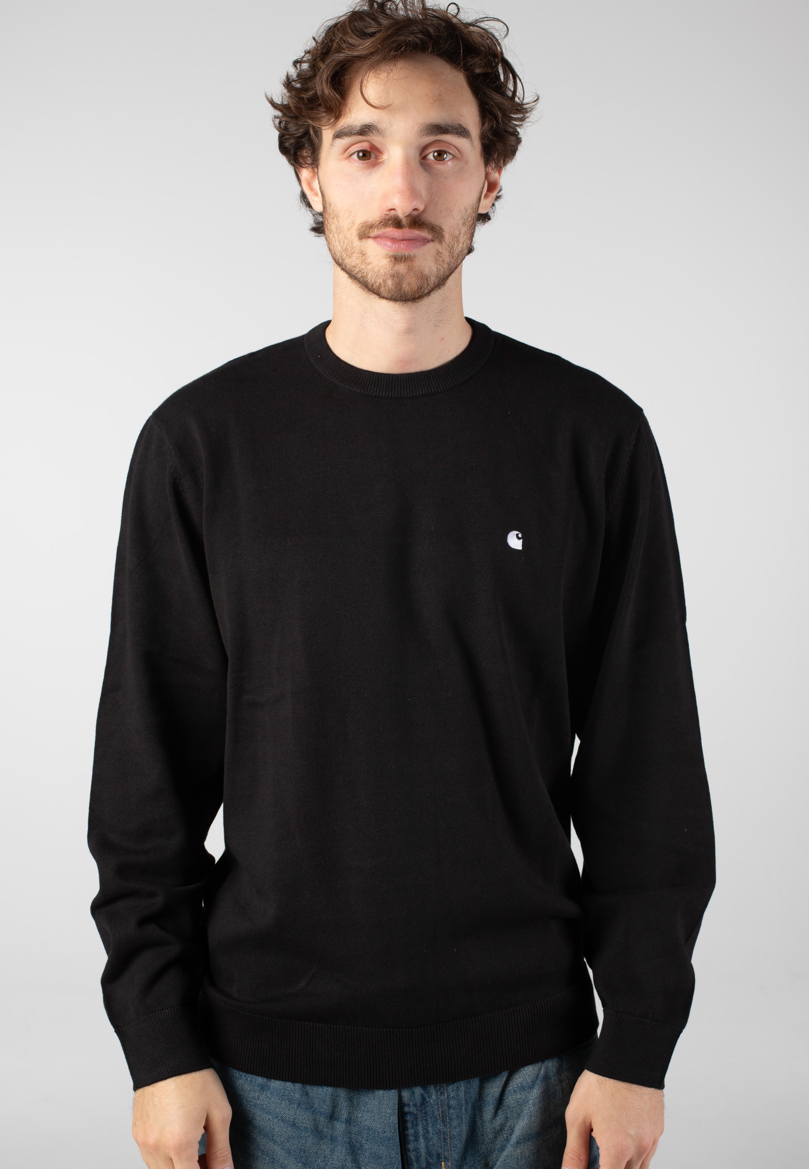 Carhartt WIP - Madison Black/White - Sweater | Men-Image