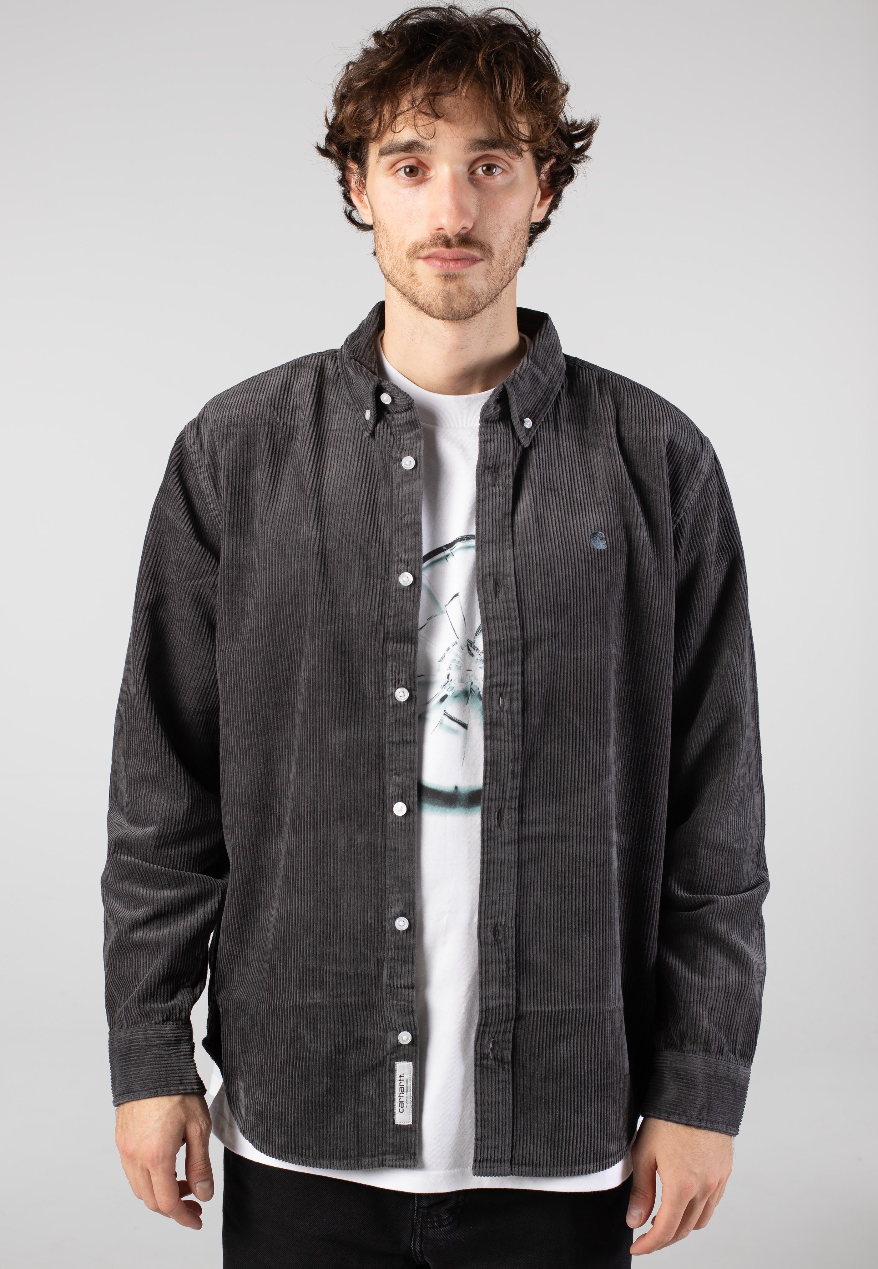 Carhartt WIP - Madison Cord Graphite/Graphite - Shirt | Men-Image