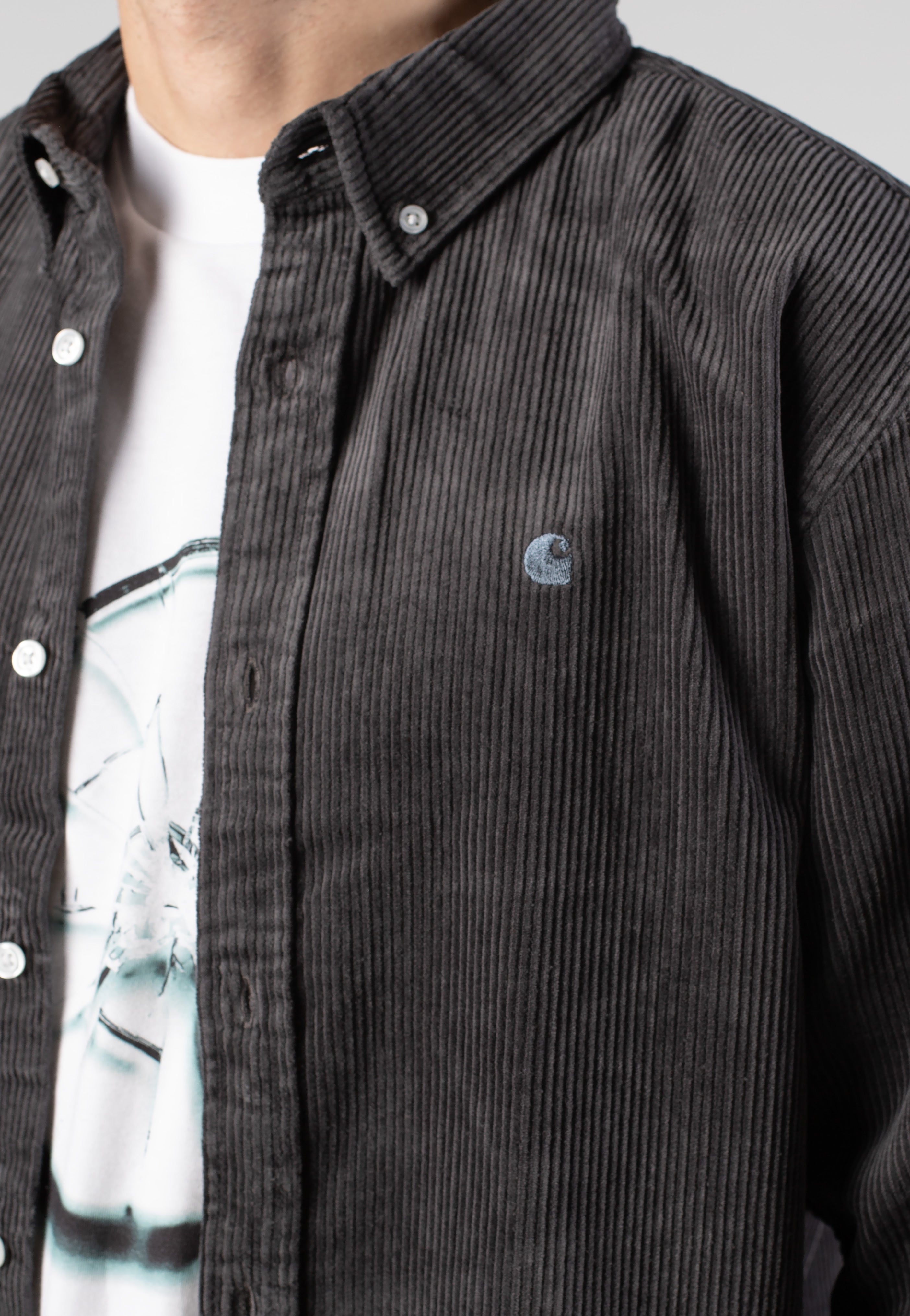 Carhartt WIP - Madison Cord Graphite/Graphite - Shirt | Men-Image