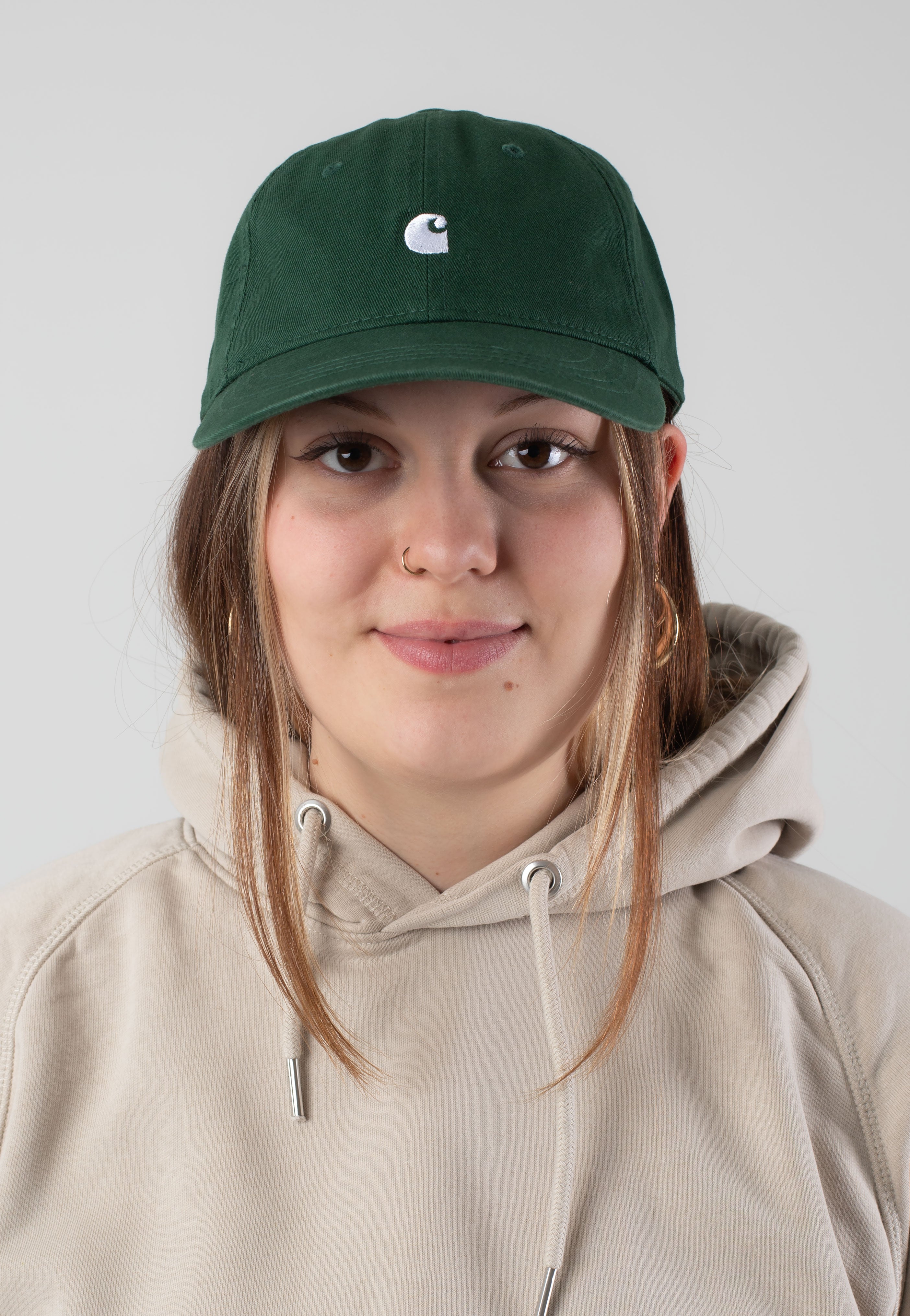 Carhartt WIP - Madison Logo Conifer/White - Cap | Neutral-Image