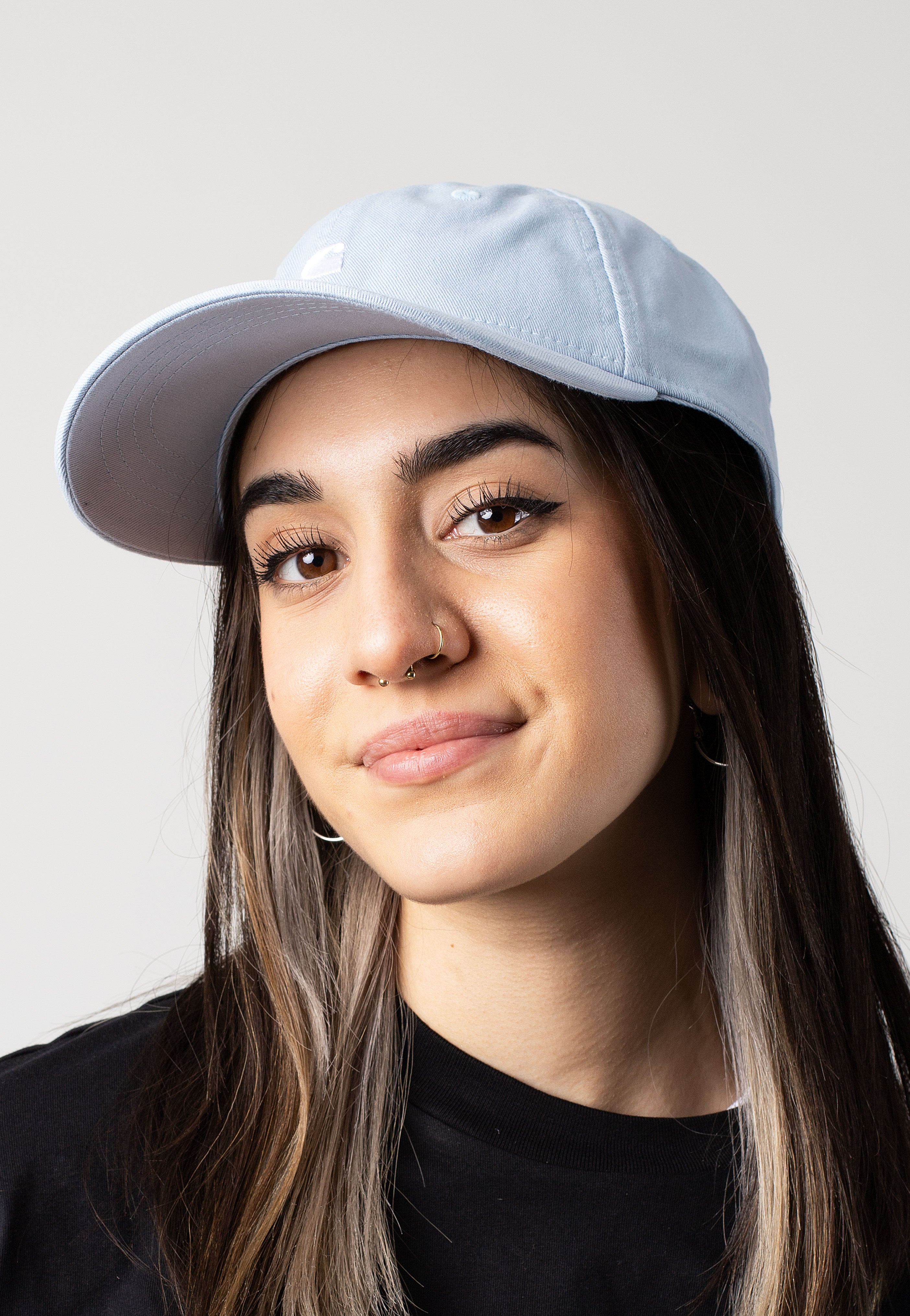 Carhartt WIP - Madison Logo Frosted Blue/White - Cap | Neutral-Image