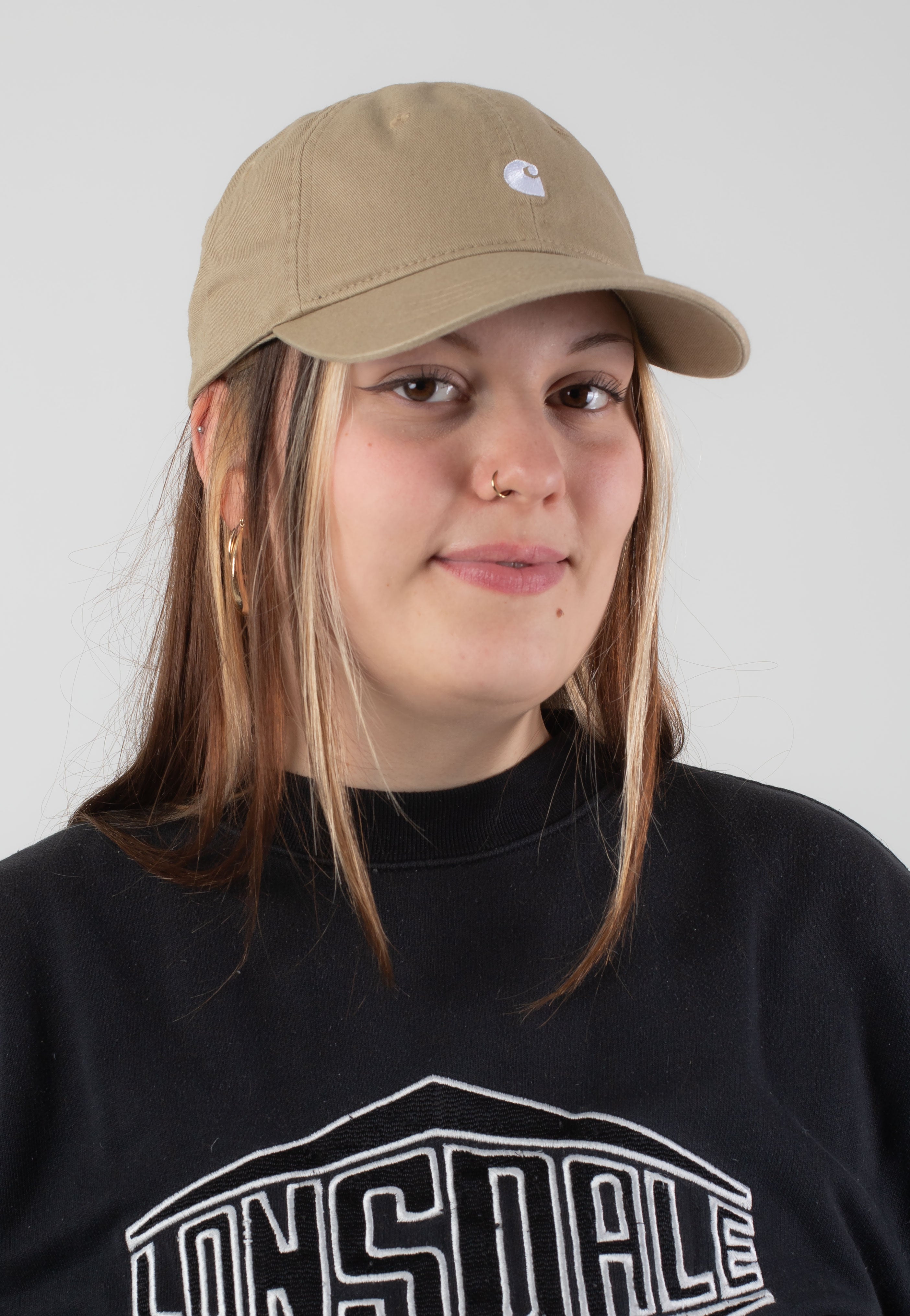 Carhartt WIP - Madison Logo Leather/White - Cap | Neutral-Image