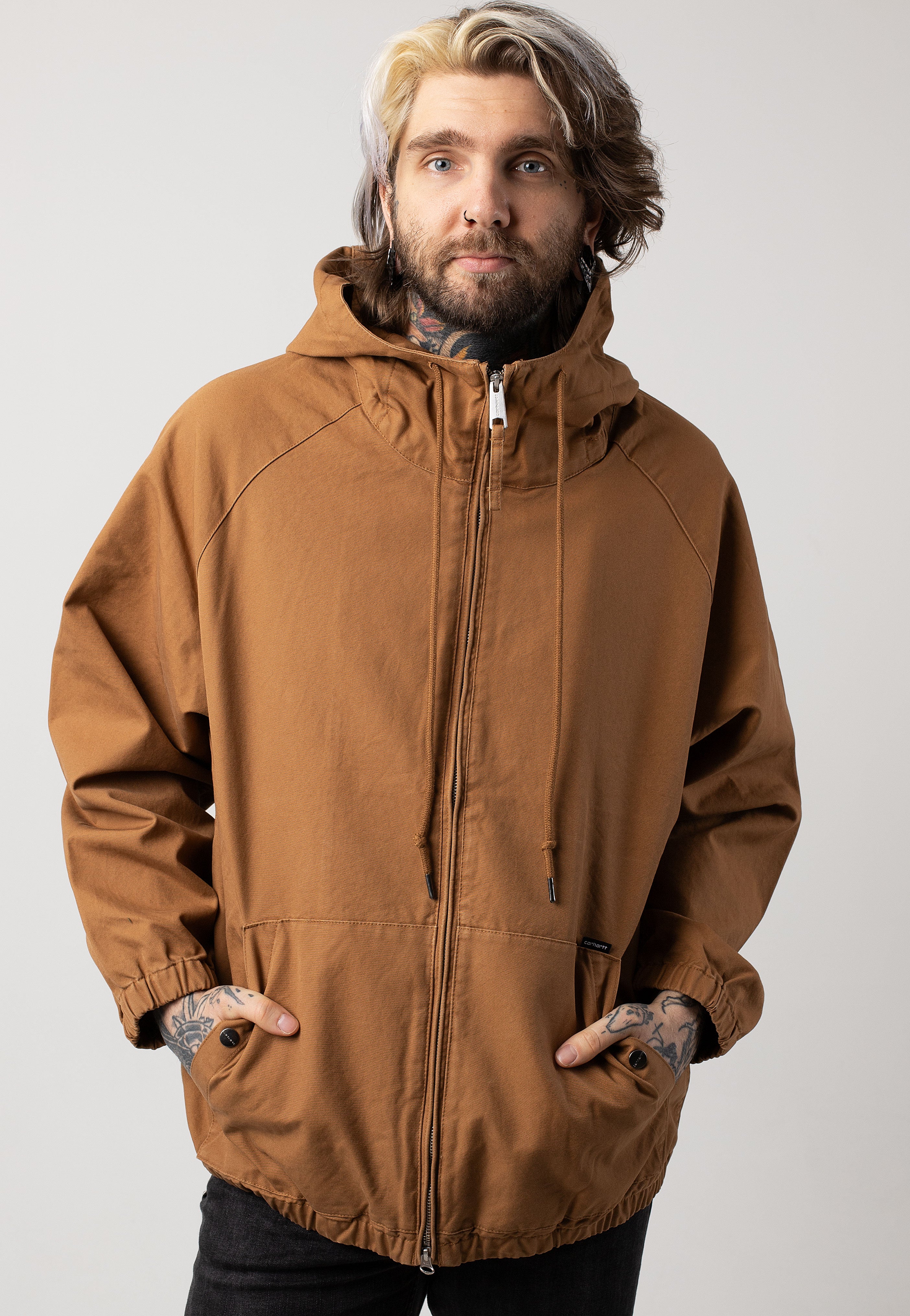 Carhartt ブラウン ジャケット M Carhartt アクティブジャケット ブラウン Mサイズ