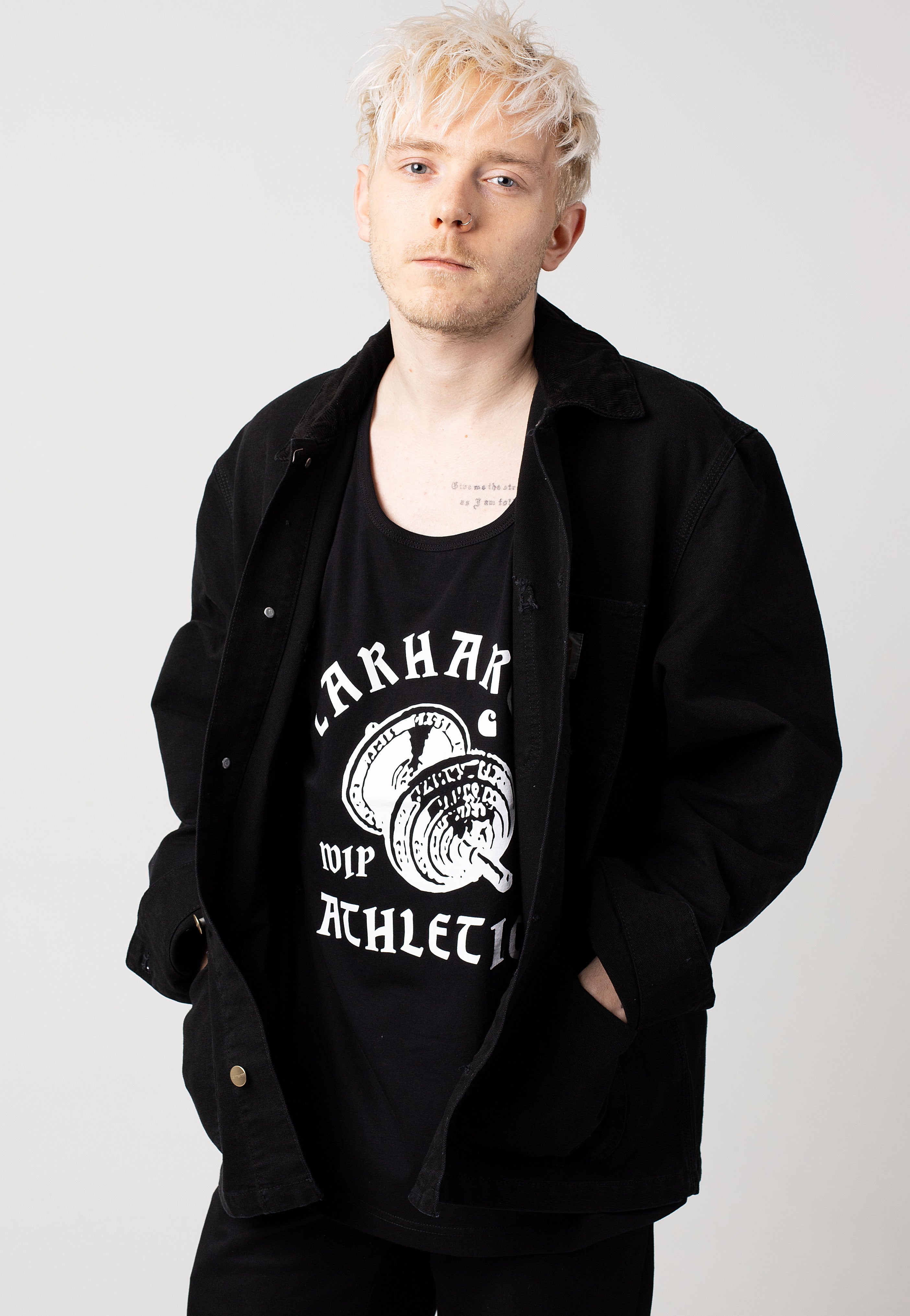 Carhartt WIP - Michigan Aged Canvas Black/Black - Jacket | Men-Image