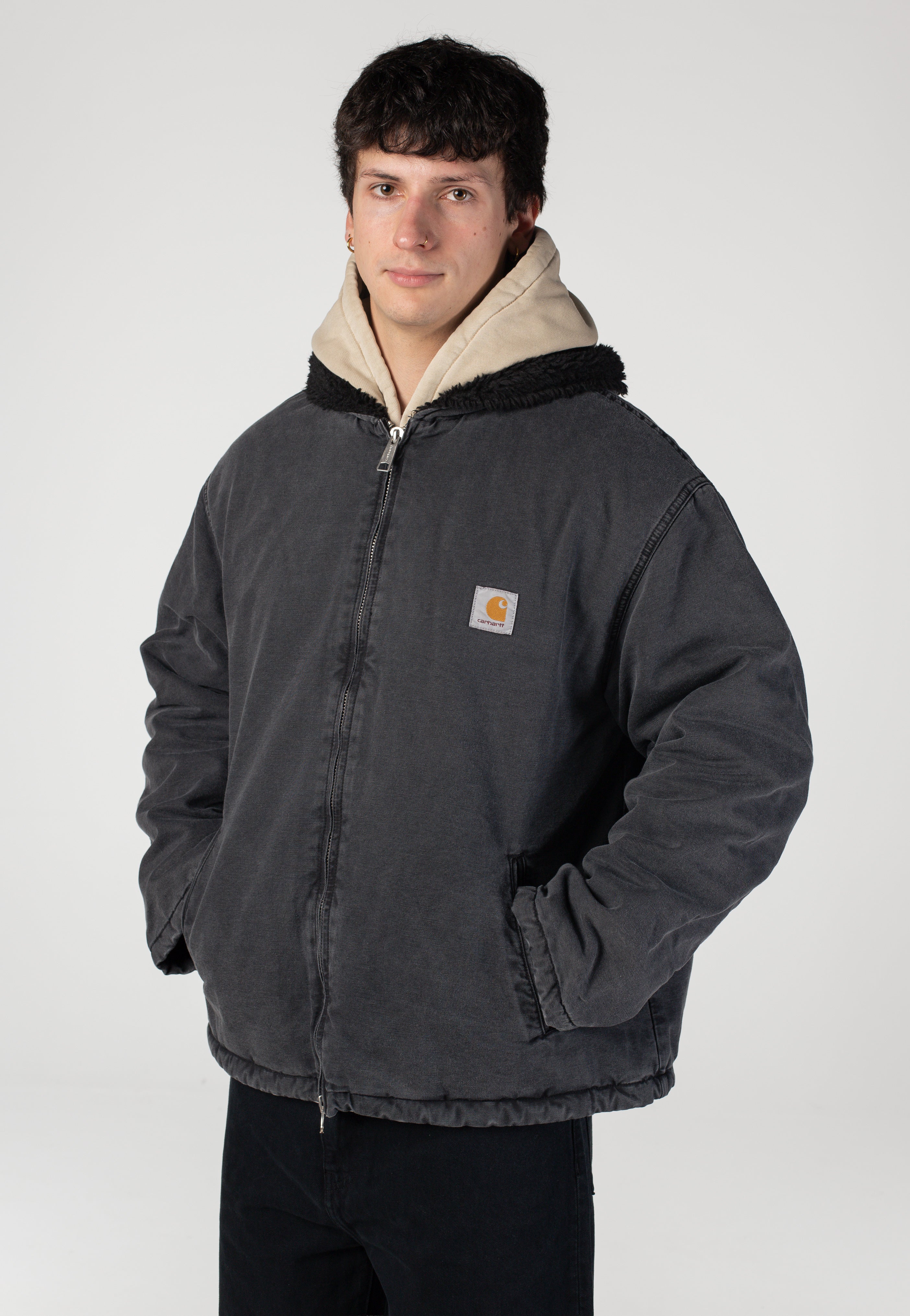 Carhartt WIP - Mitch Dusky Canvas Black - Jacket | Men-Image