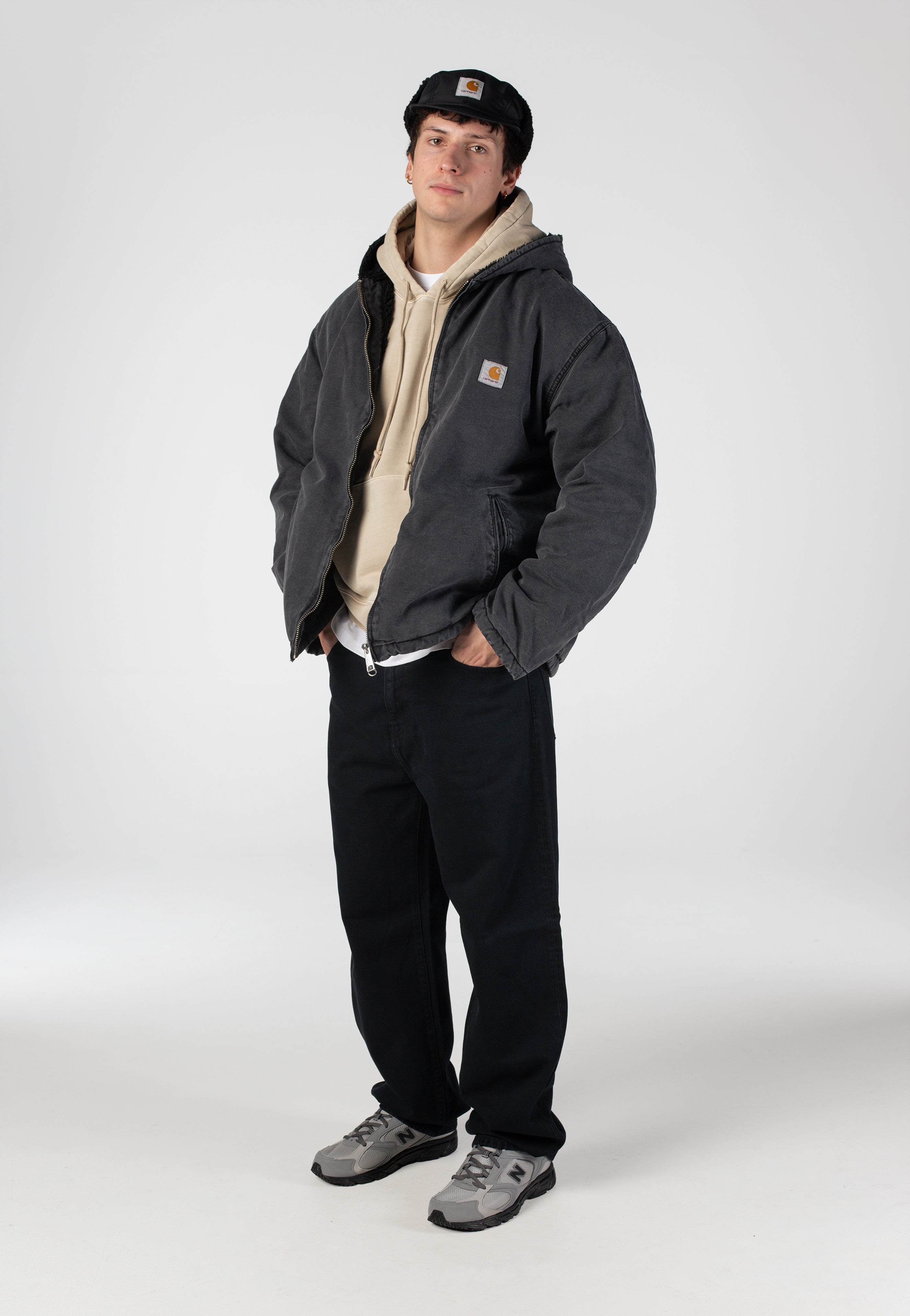 Carhartt WIP - Mitch Dusky Canvas Black - Jacket | Men-Image