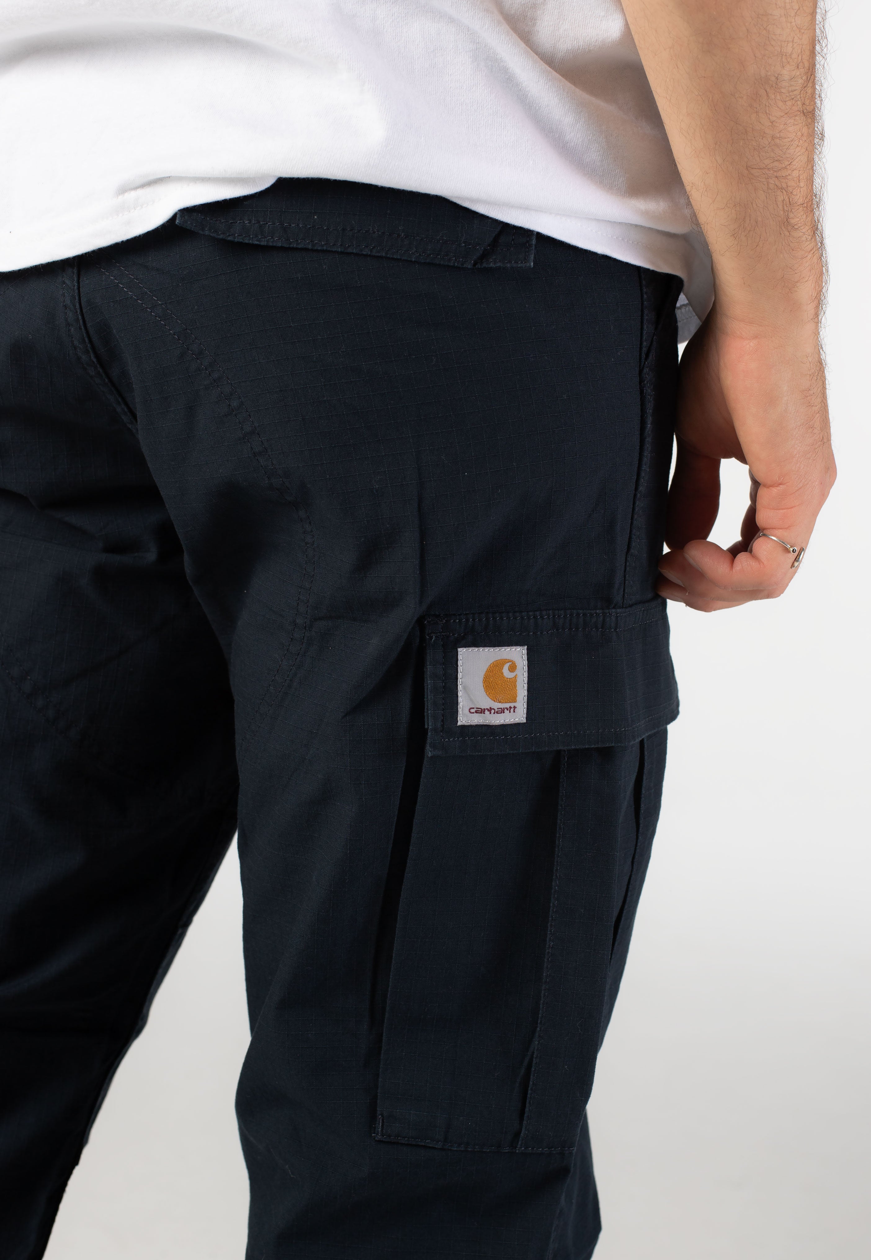 Carhartt WIP - Regular Cargo Rinsed Deep Night - Pants | Men-Image