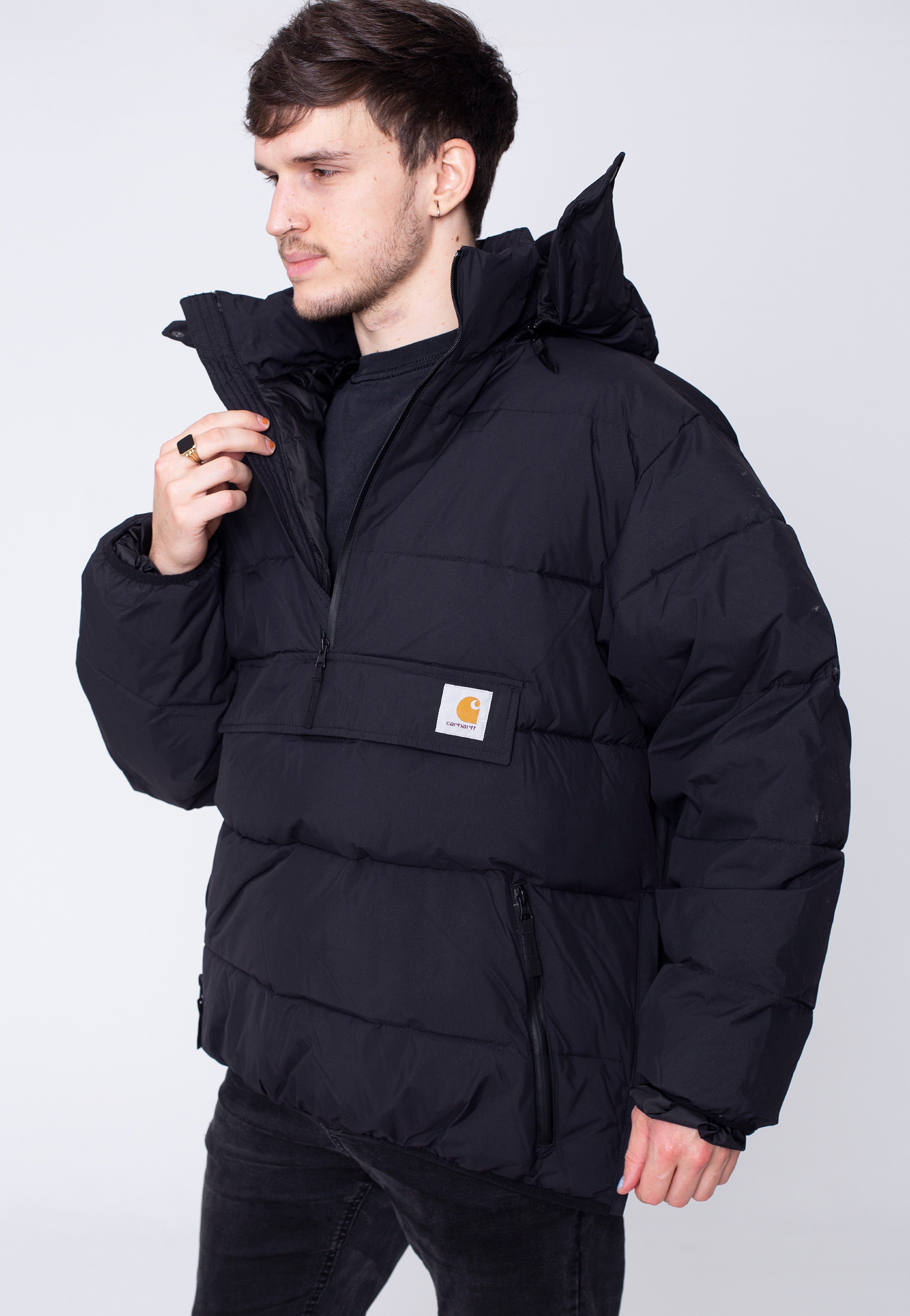 Carhartt WIP - Munro Pull Over Black - Jacket | Men-Image
