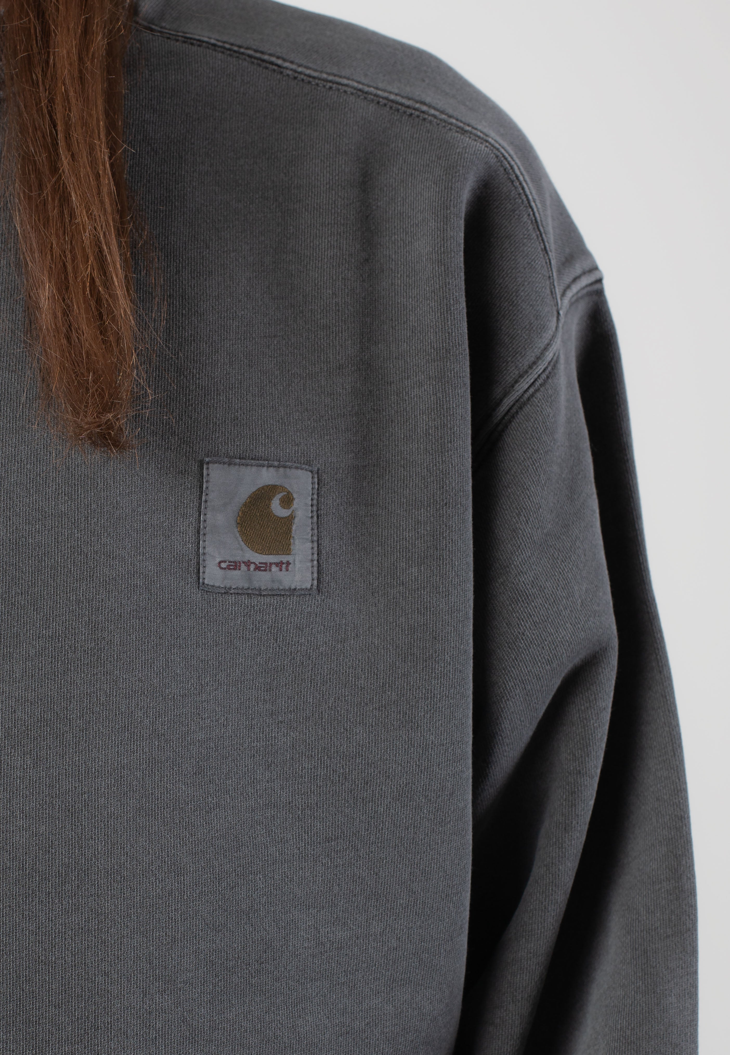 Carhartt WIP - Nelson Garment Dyed Graphite - Sweater | Men-Image