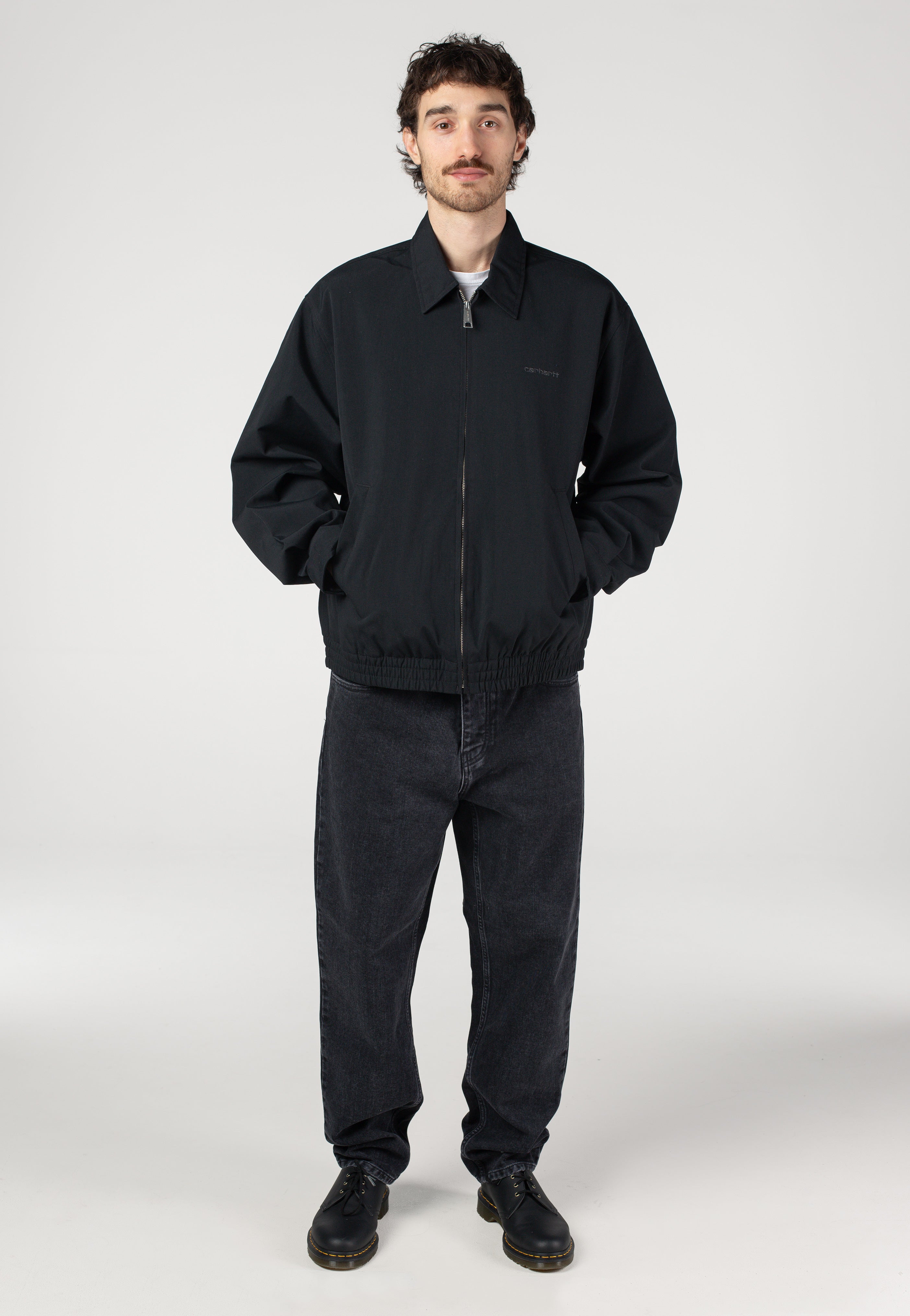 完売Carhartt Neven Jacket Black Graphite M Carhartt WIP Neven Jacket Black Graphite