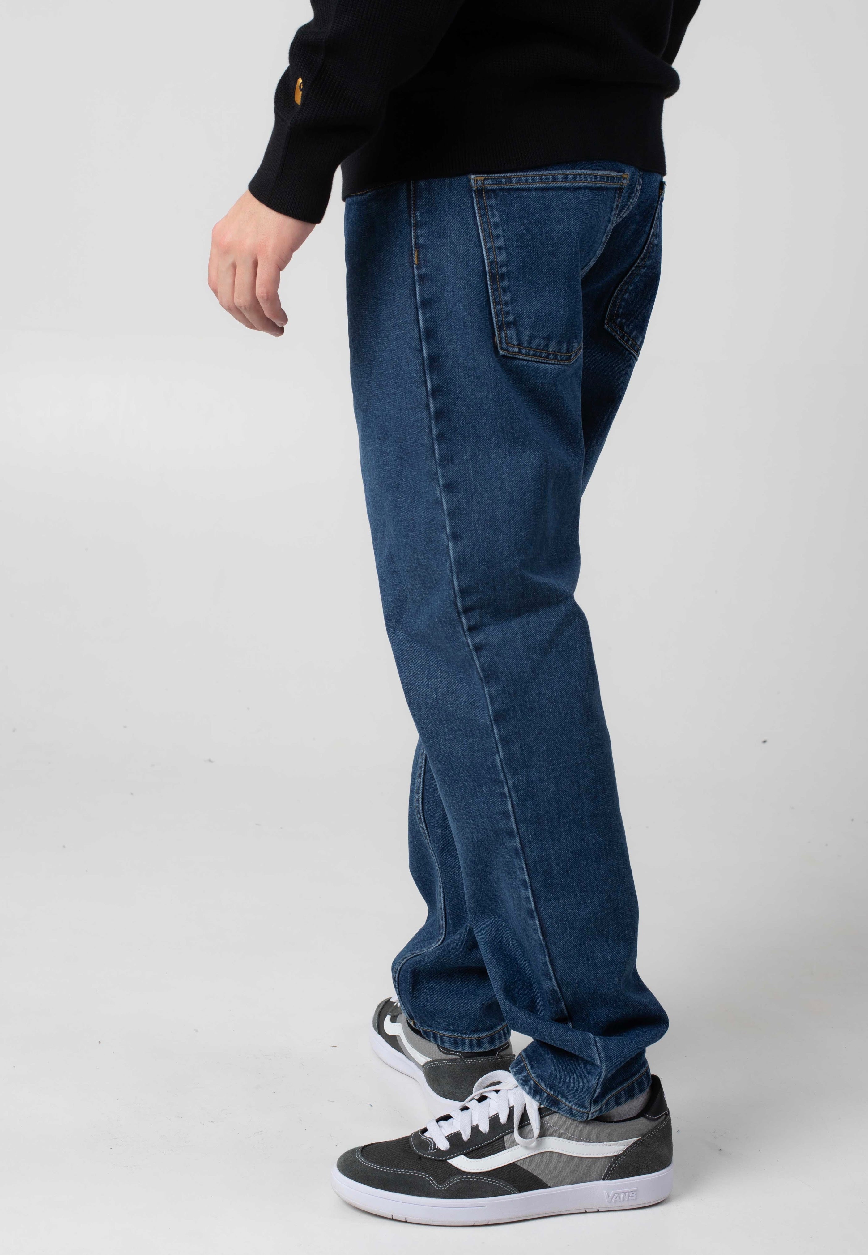Carhartt WIP - Newel Stone Washed Blue - Pants | Men-Image