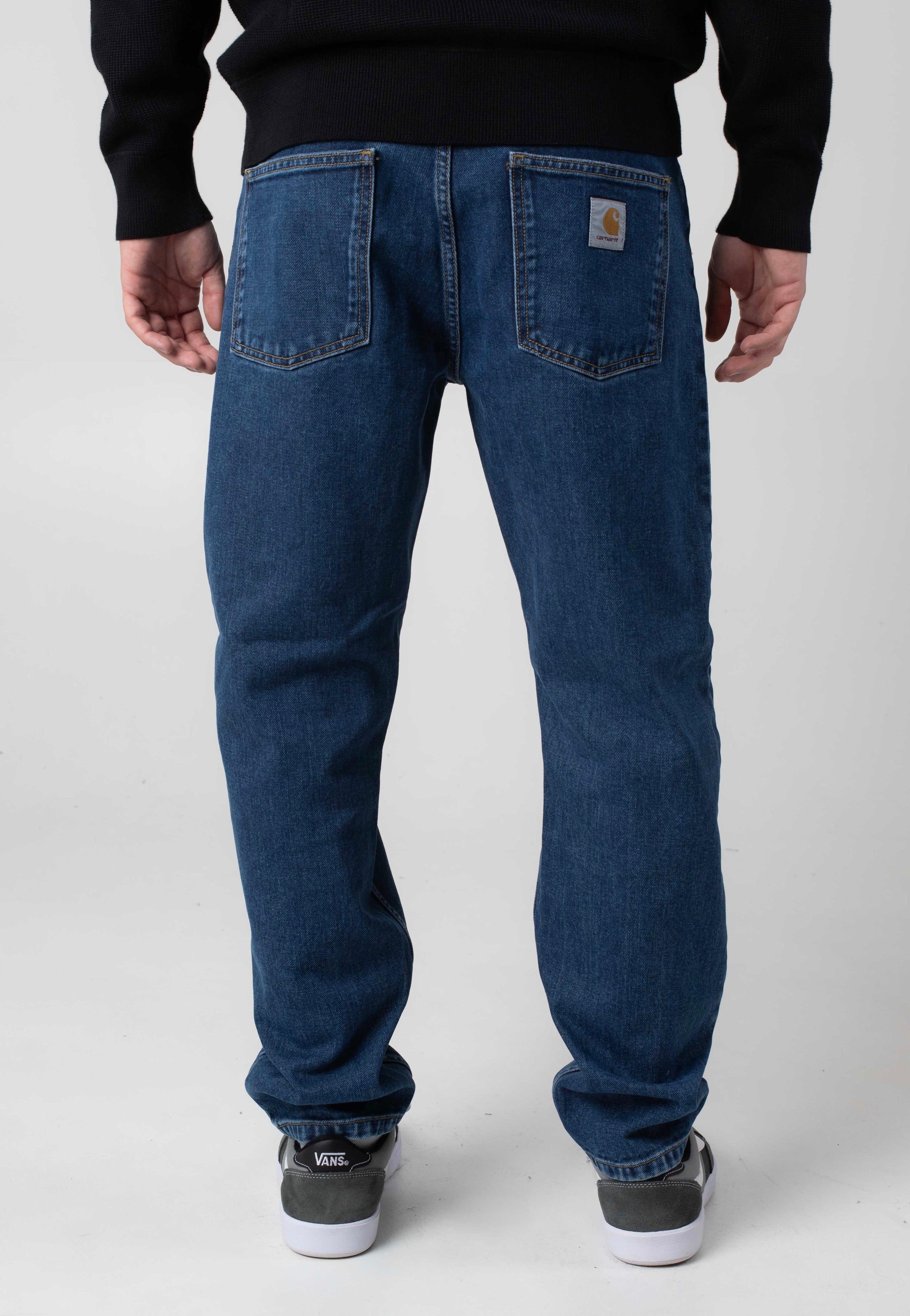 Carhartt WIP - Newel Stone Washed Blue - Pants | Men-Image