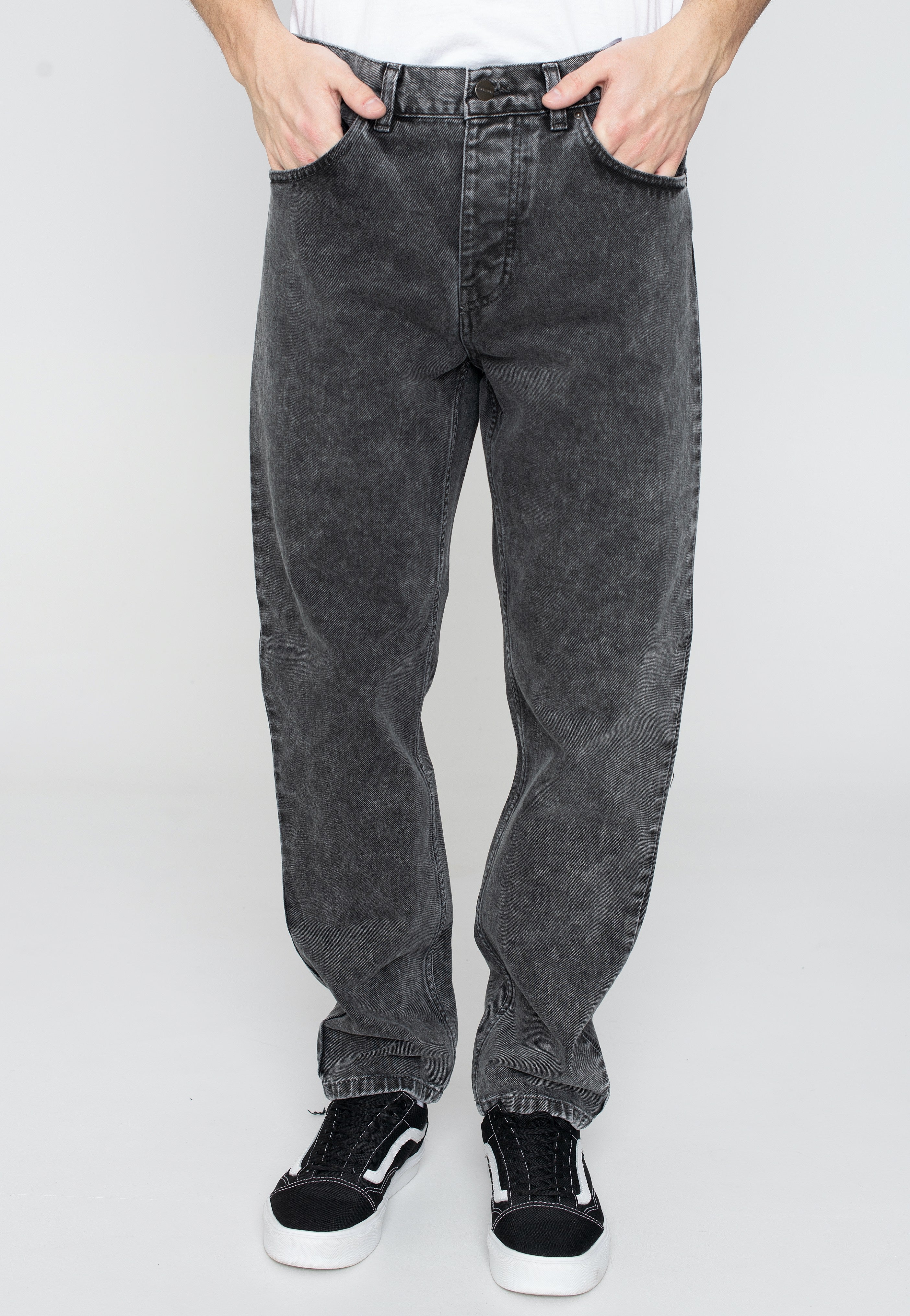 Carhartt WIP - Newel Worn Washed Black - Jeans | Men-Image