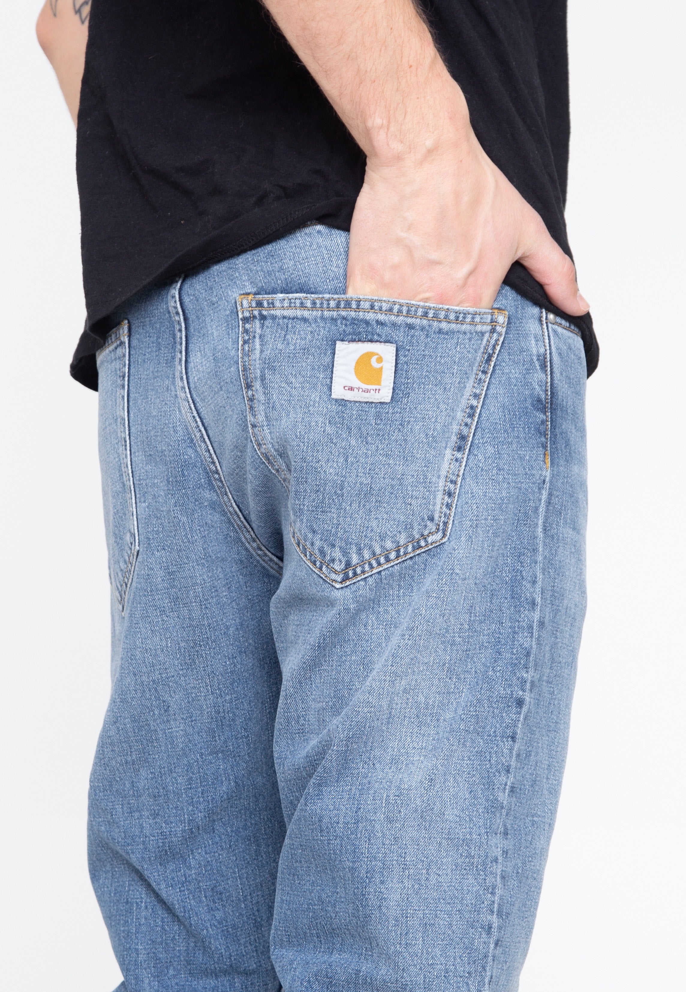 Carhartt WIP - Nolan Blue Worn Bleached - Jeans | Men-Image