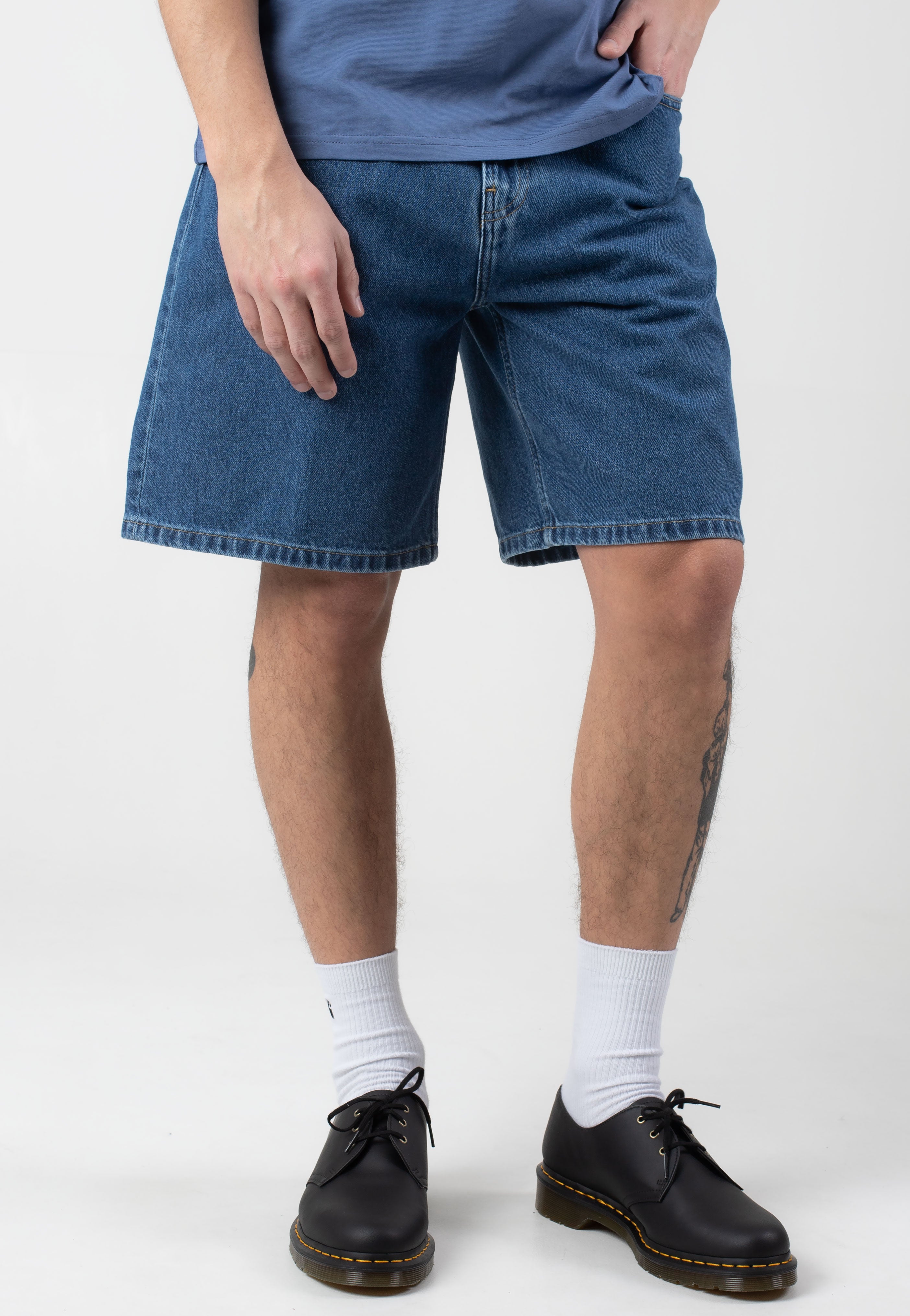 Carhartt WIP - Nolan Heavy Stone Wash Blue - Shorts | Men-Image