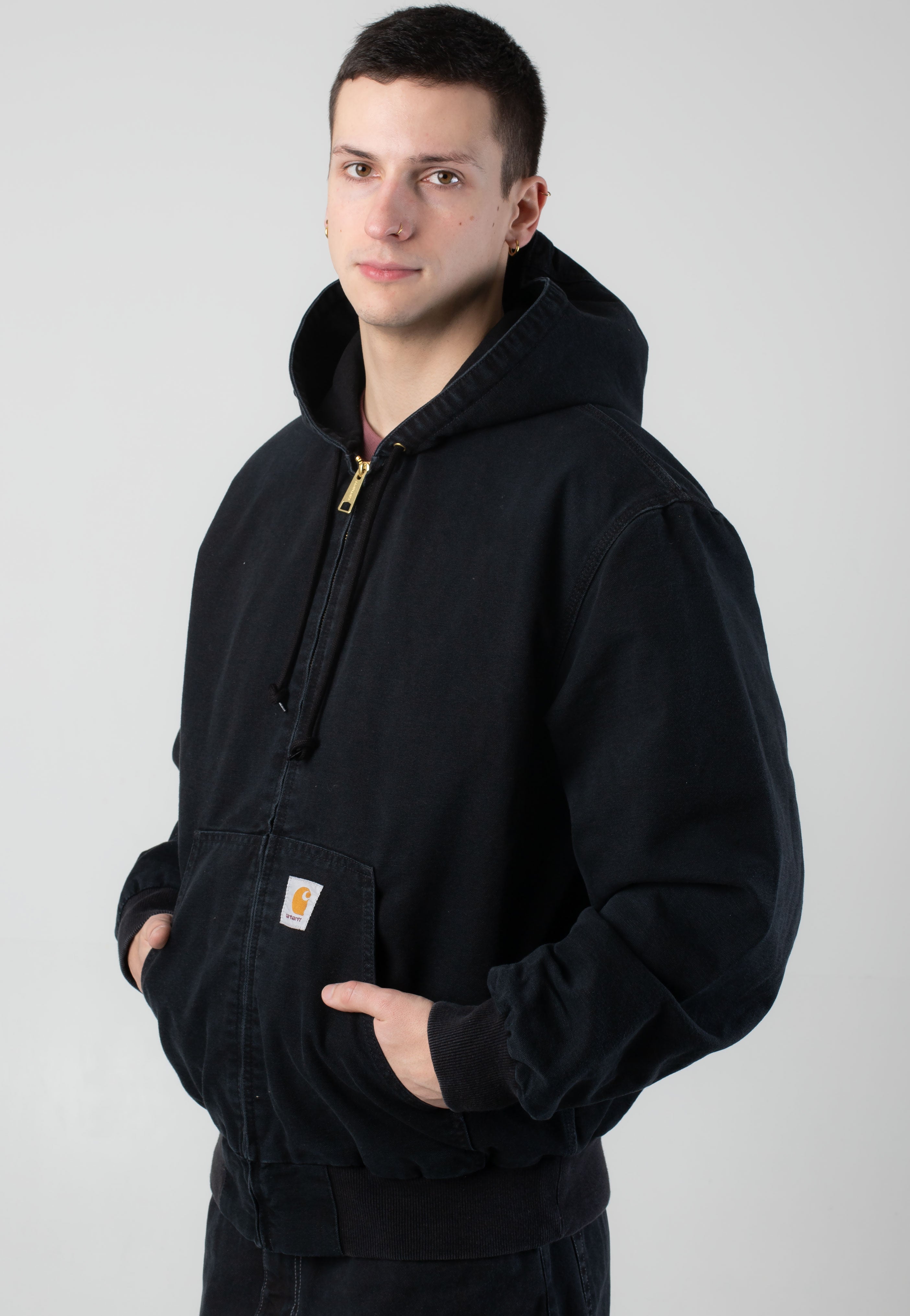 Carhartt WIP - OG Active Stone Canvas Black - Jacket | Men-Image