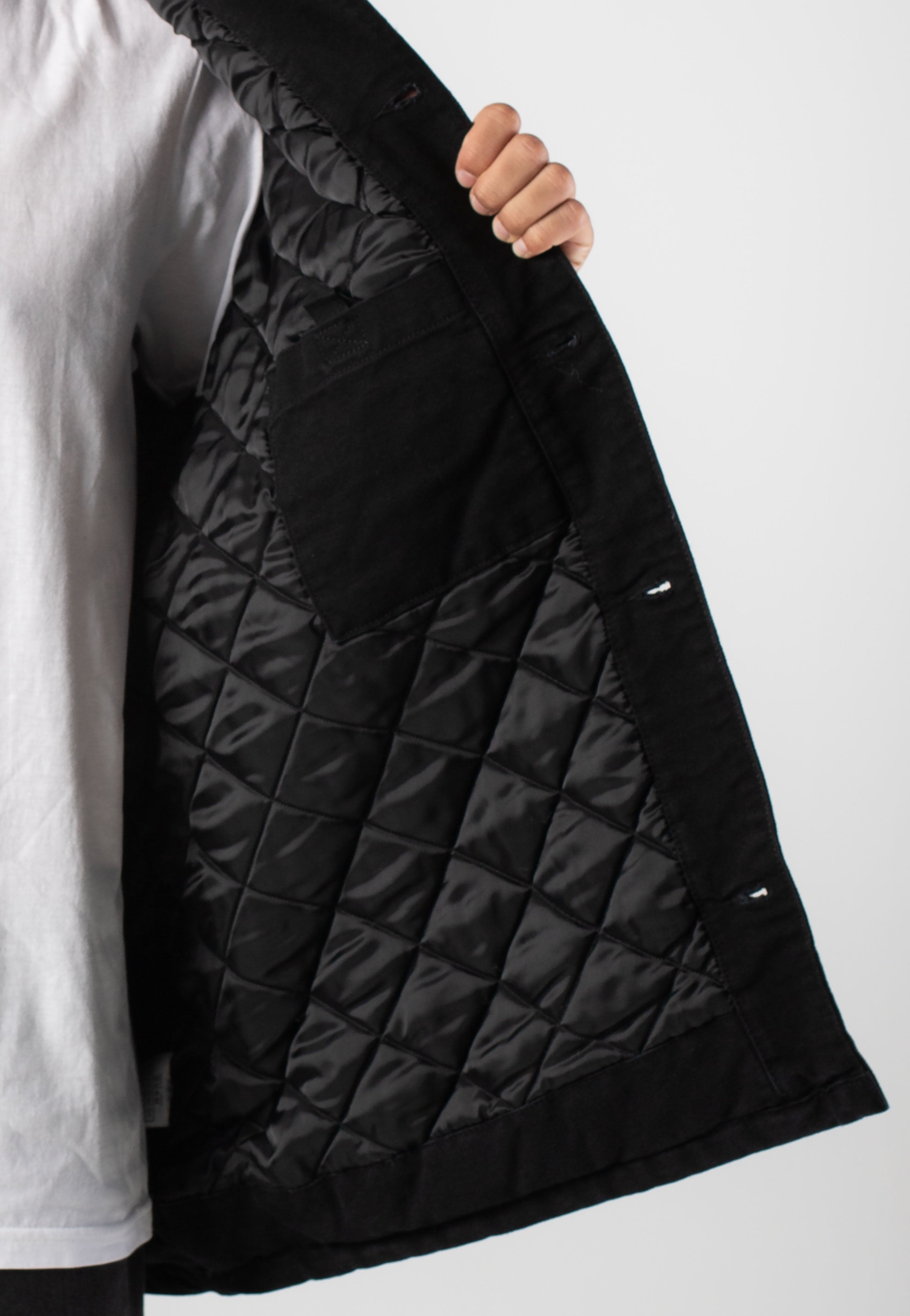 Carhartt WIP - OG Chore Stone Canvas Black/Black - Jacket | Men-Image