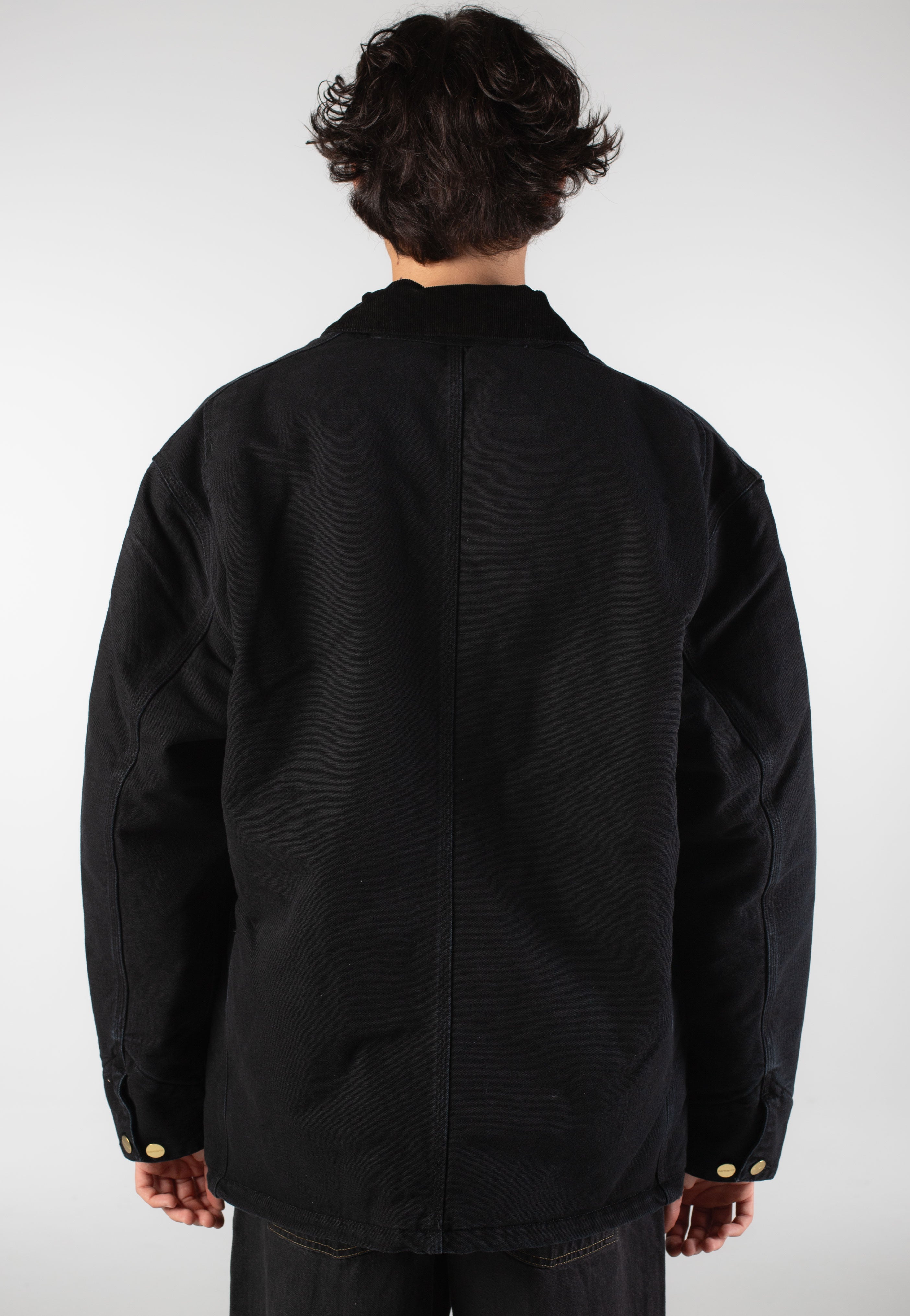 Carhartt WIP - OG Chore Stone Canvas Black/Black - Jacket | Men-Image
