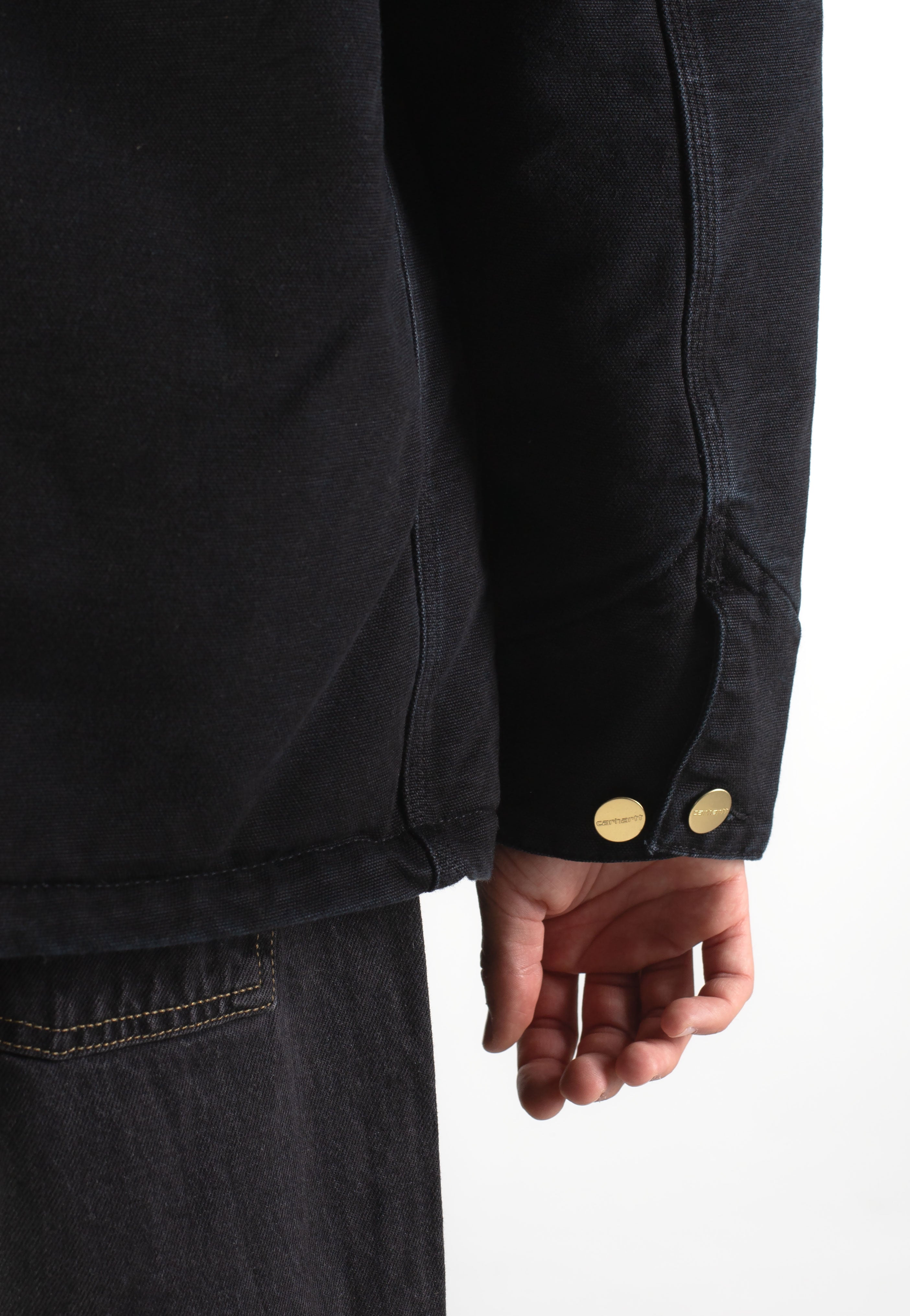 Carhartt WIP - OG Chore Stone Canvas Black/Black - Jacket | Men-Image