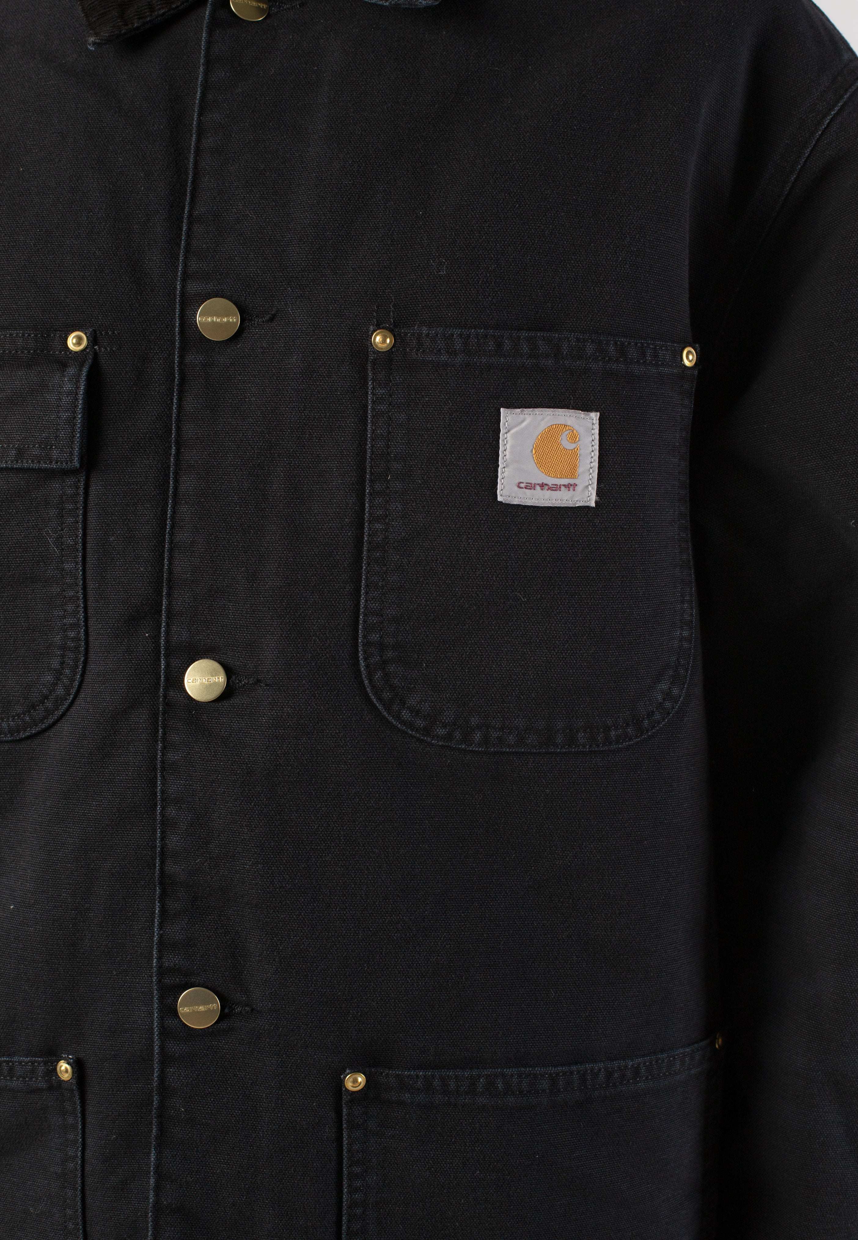 Carhartt WIP - OG Chore Stone Canvas Black/Black - Jacket | Men-Image