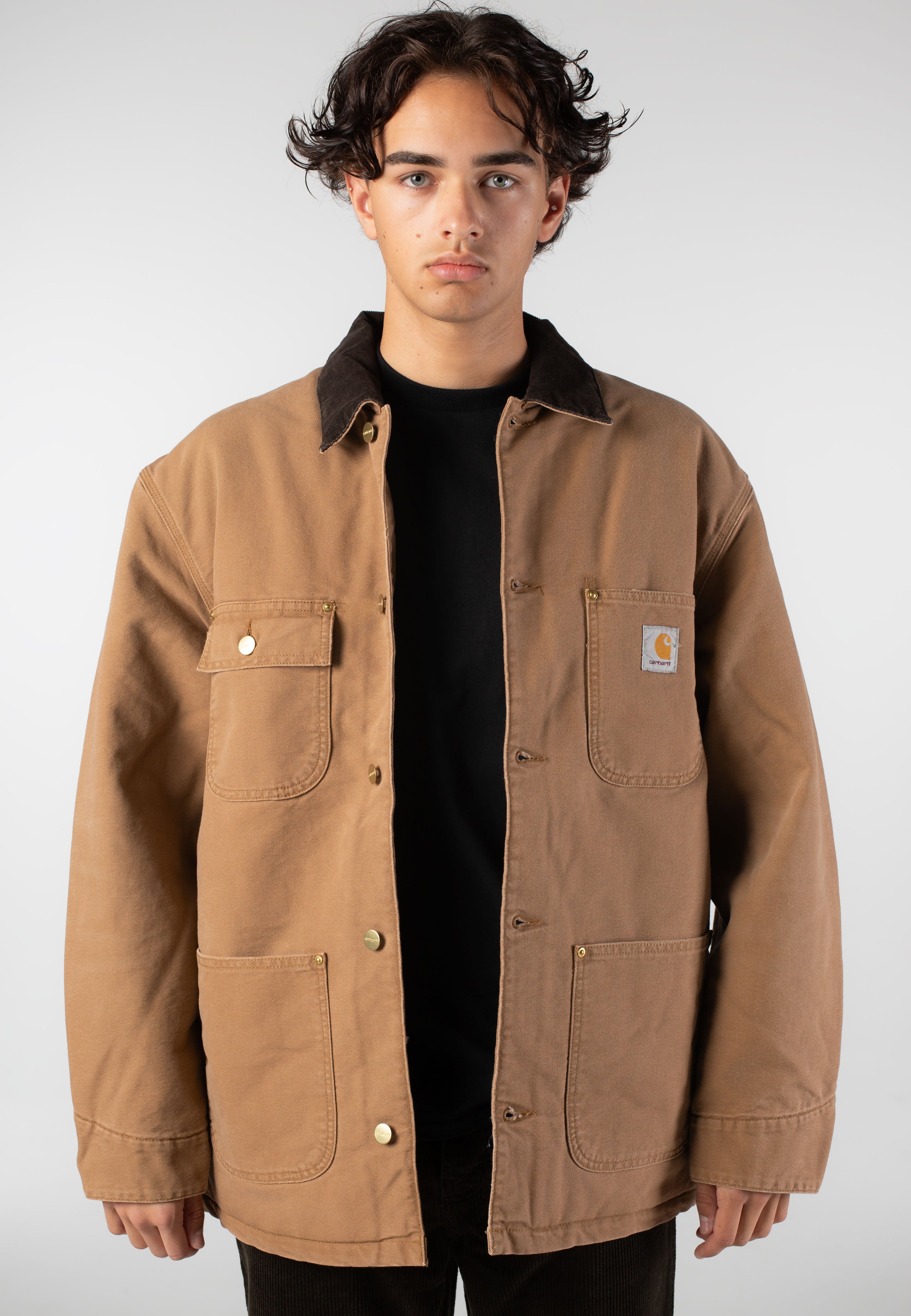 Carhartt WIP - OG Chore Stone Canvas Hamilton Brown/Tobacco - Jacket | Men-Image