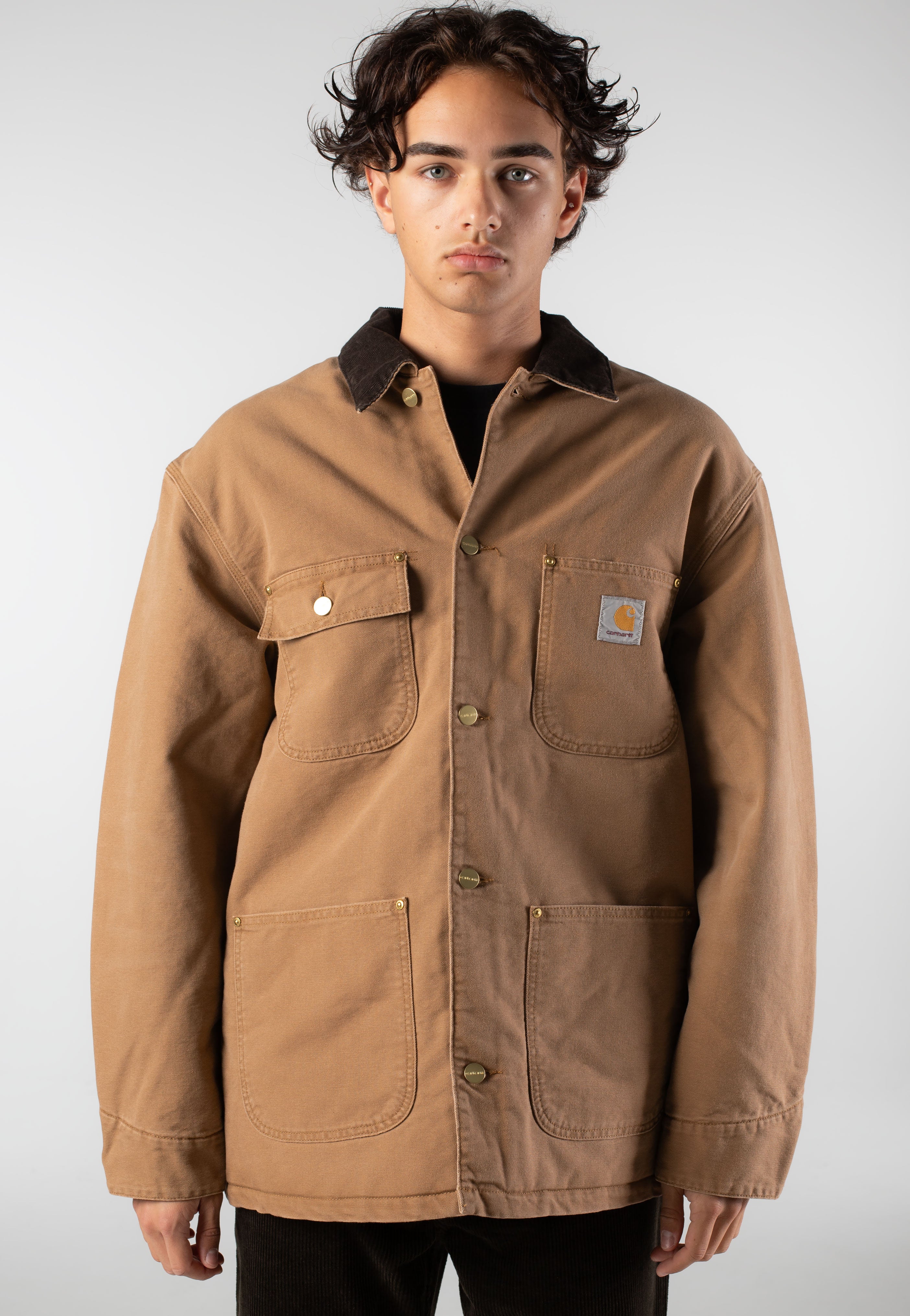 Carhartt WIP - OG Chore Stone Canvas Hamilton Brown/Tobacco - Jacket | Men-Image