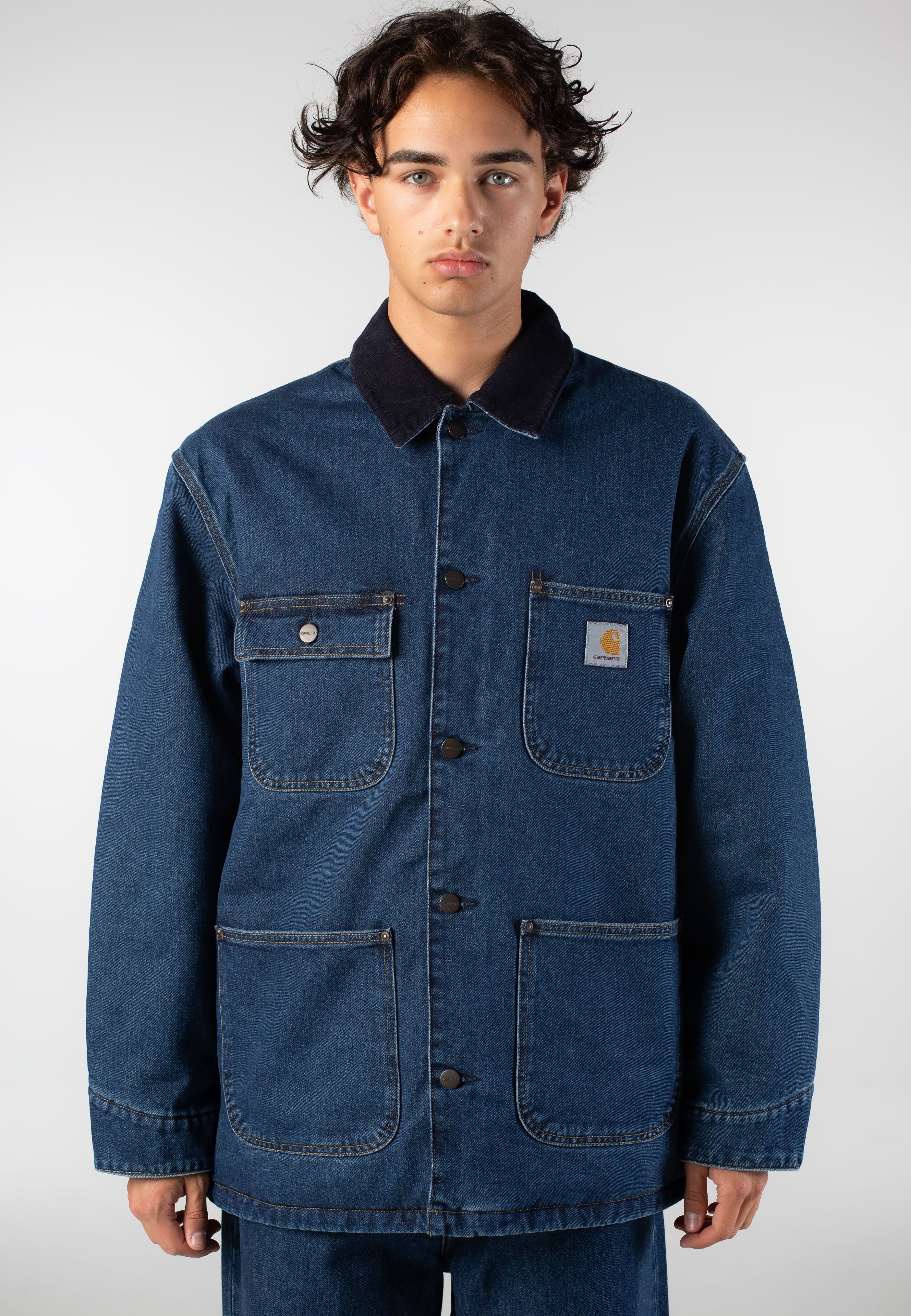 Carhartt WIP - OG Chore Stone Washed Blue/Dark Navy - Jacket