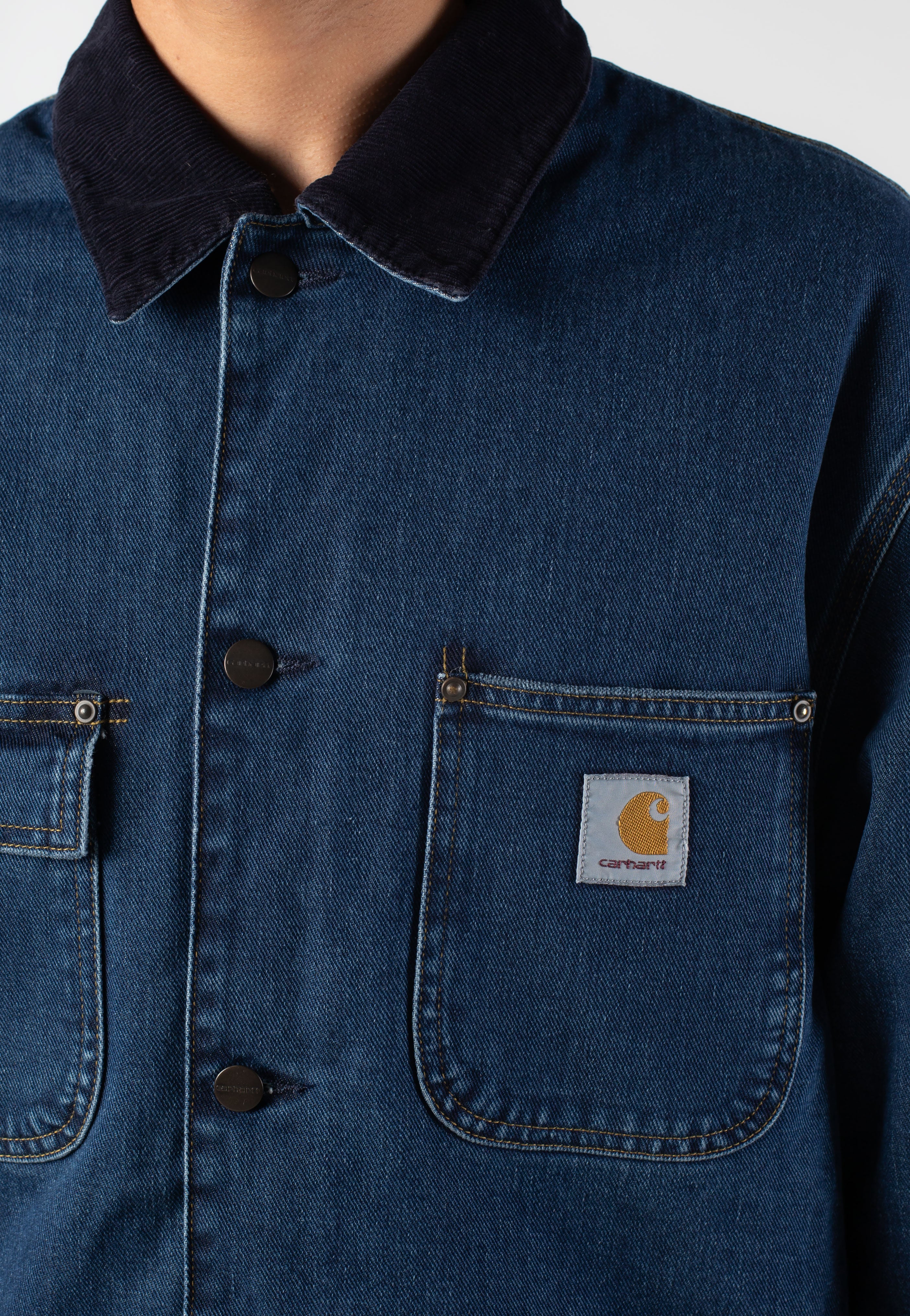 Carhartt WIP OG Chore Stone Washed Blue/Dark Navy - Jacket | Impericon