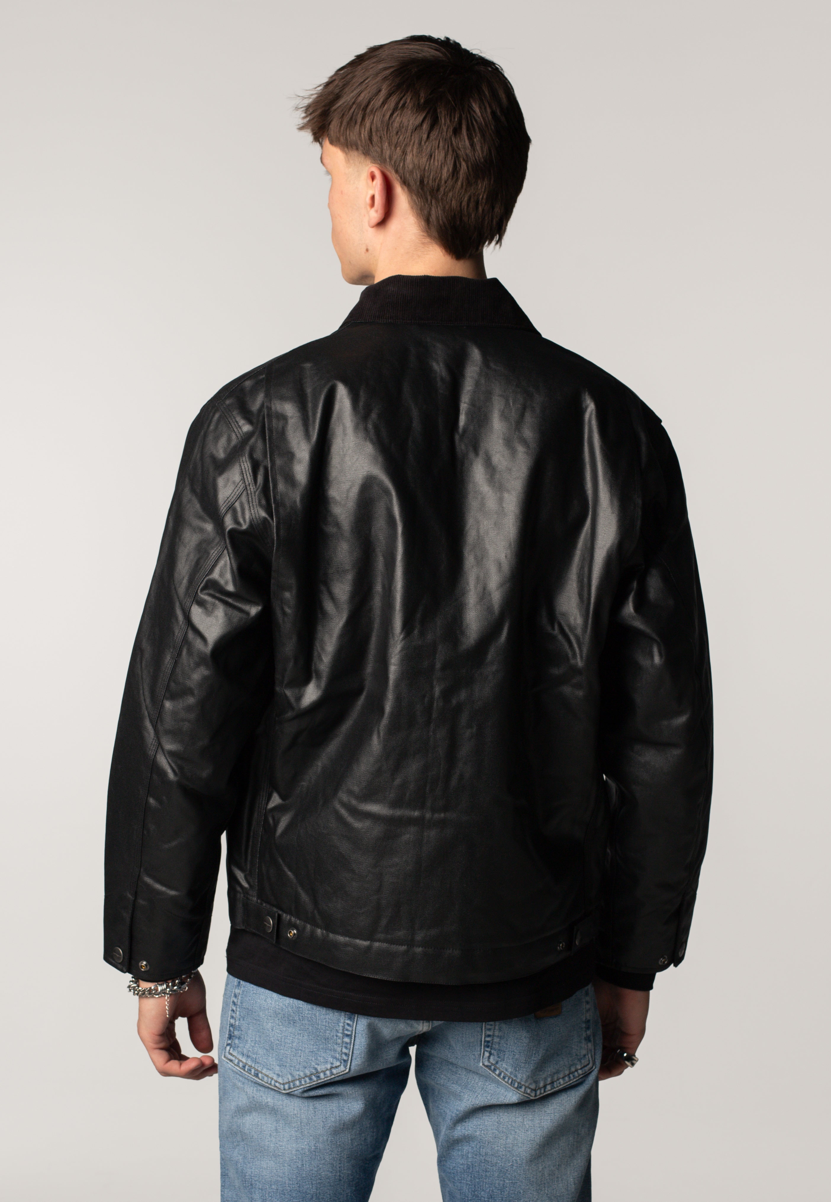 Carhartt WIP - OG Dean Black/Black - Leather Jacket | Men-Image