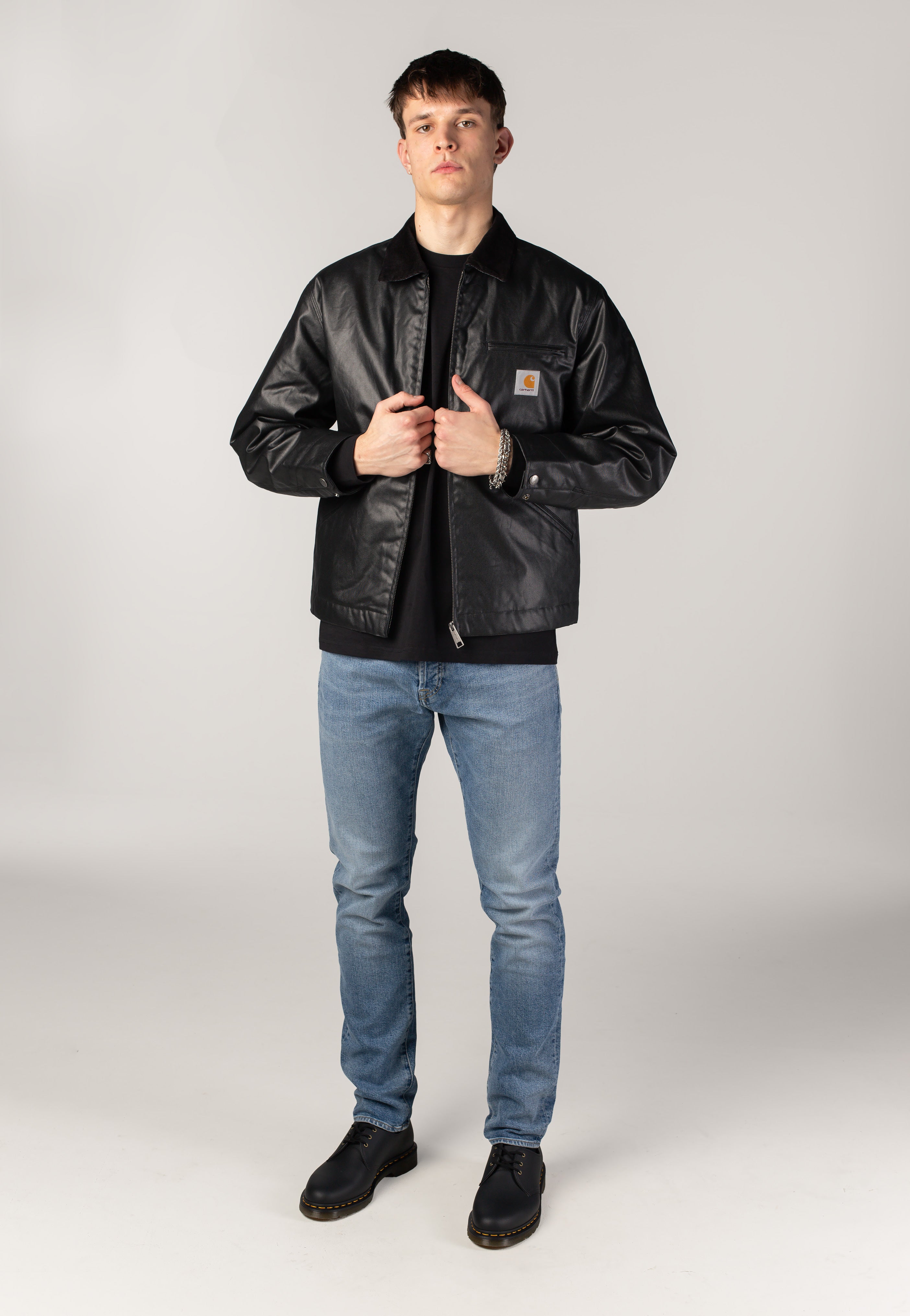 Carhartt WIP - OG Dean Black/Black - Leather Jacket | Impericon