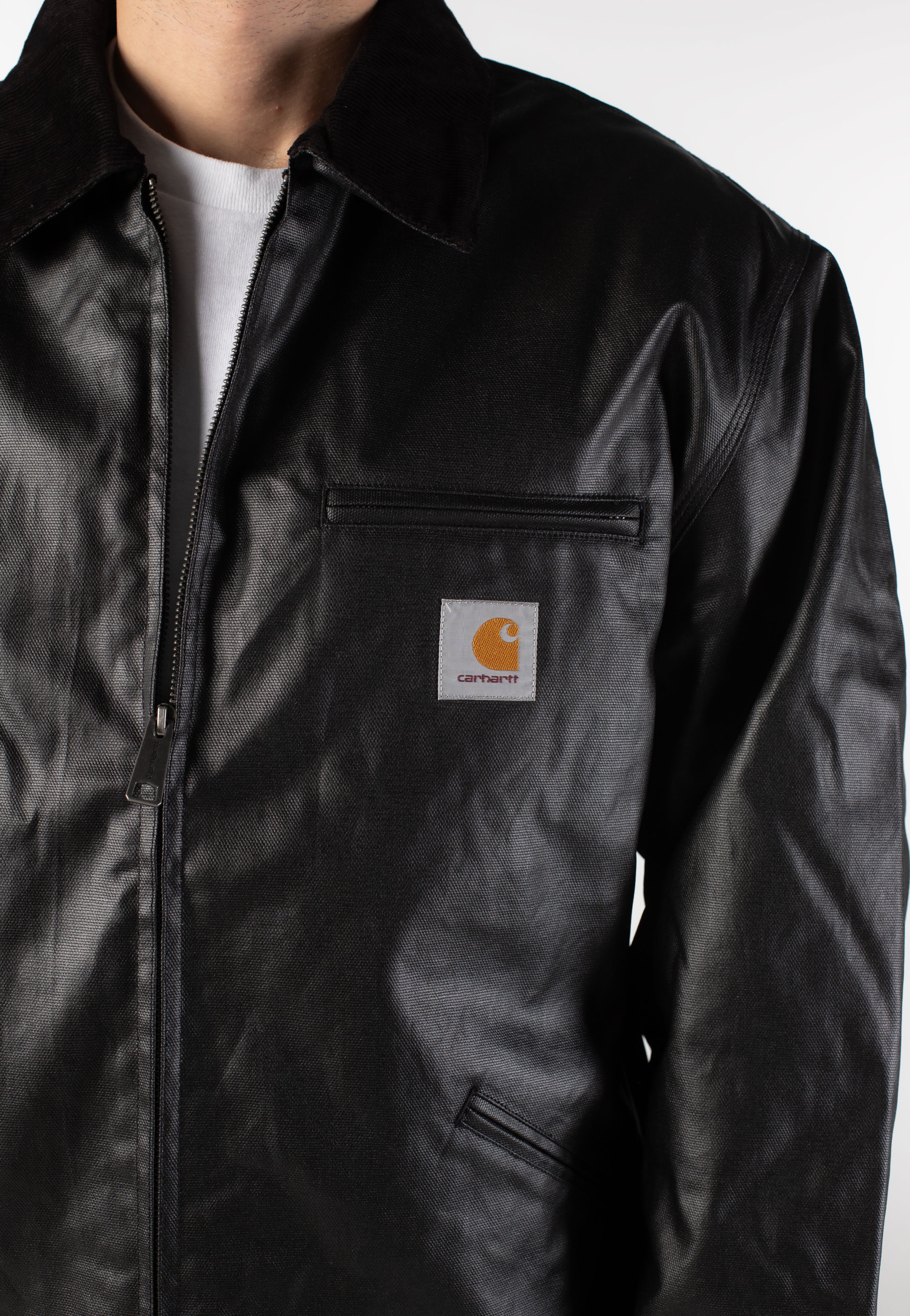 Carhartt WIP - OG Dean Black/Black - Leather Jacket | Men-Image