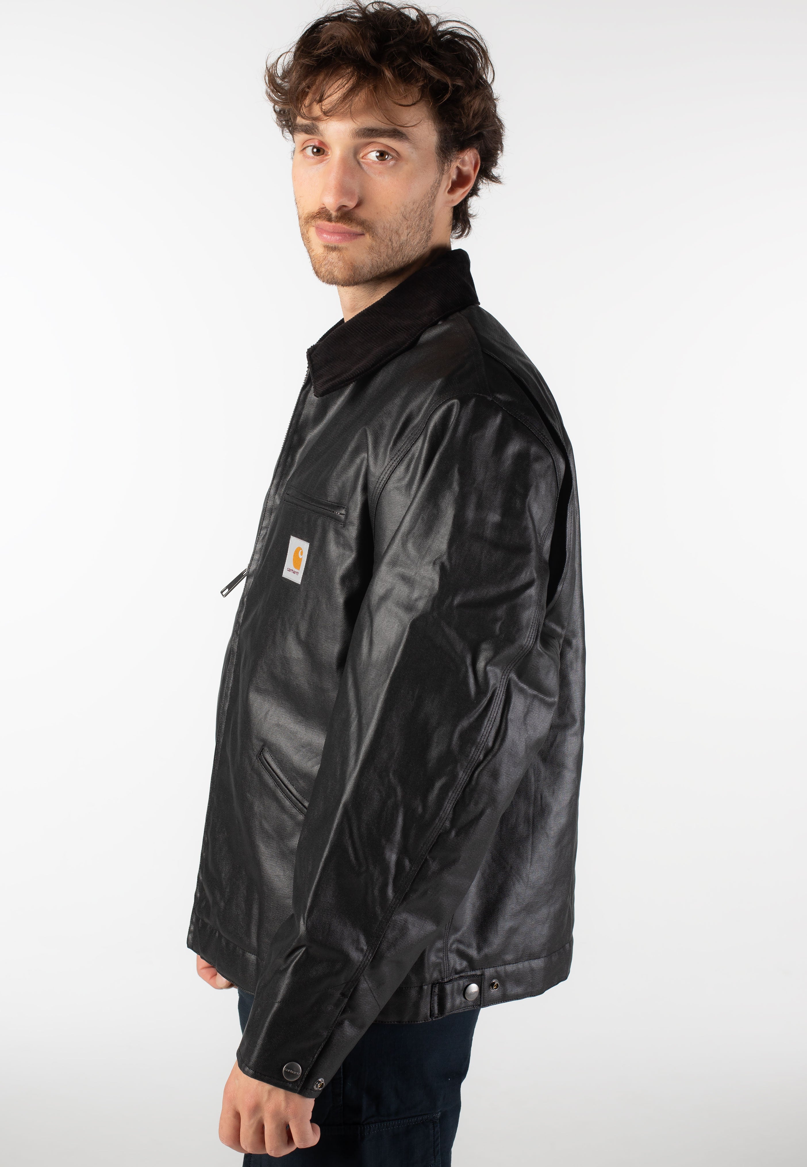 Carhartt WIP - OG Dean Black/Black - Leather Jacket | Men-Image