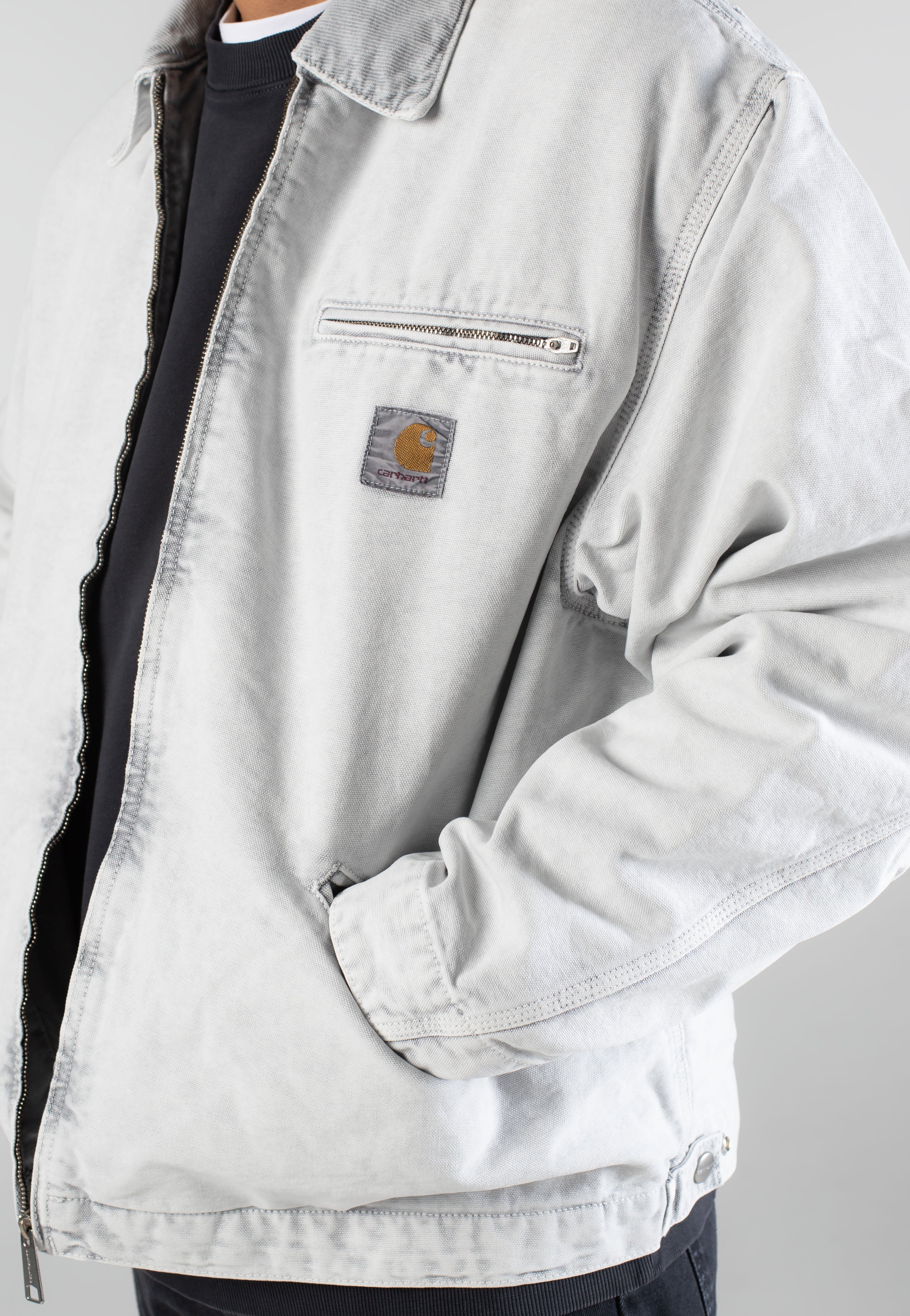 Carhartt WIP - OG Detroit Canvas Black/Black Chalk Wash - Jacket