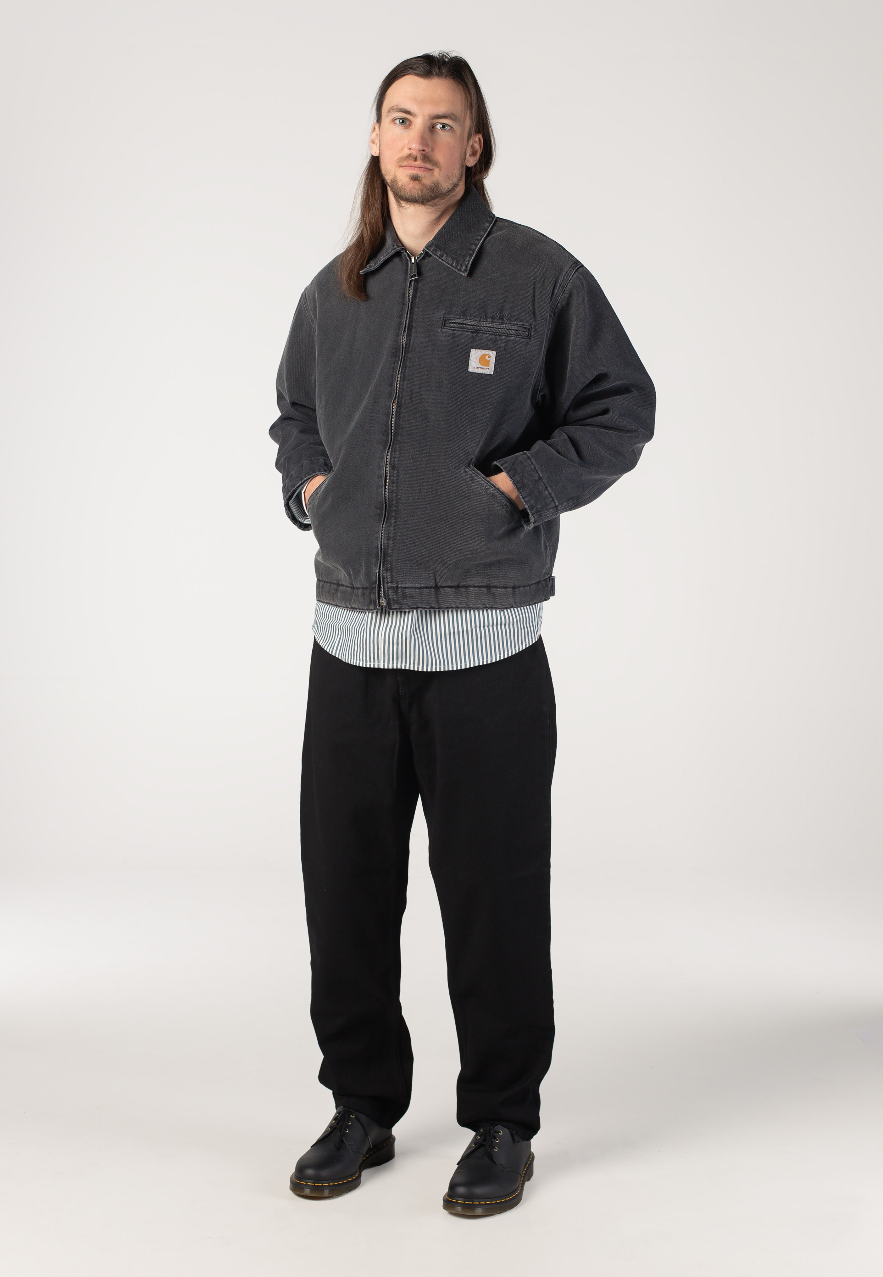 Carhartt WIP - OG Detroit Grind Wash Black - Jacket | Men-Image