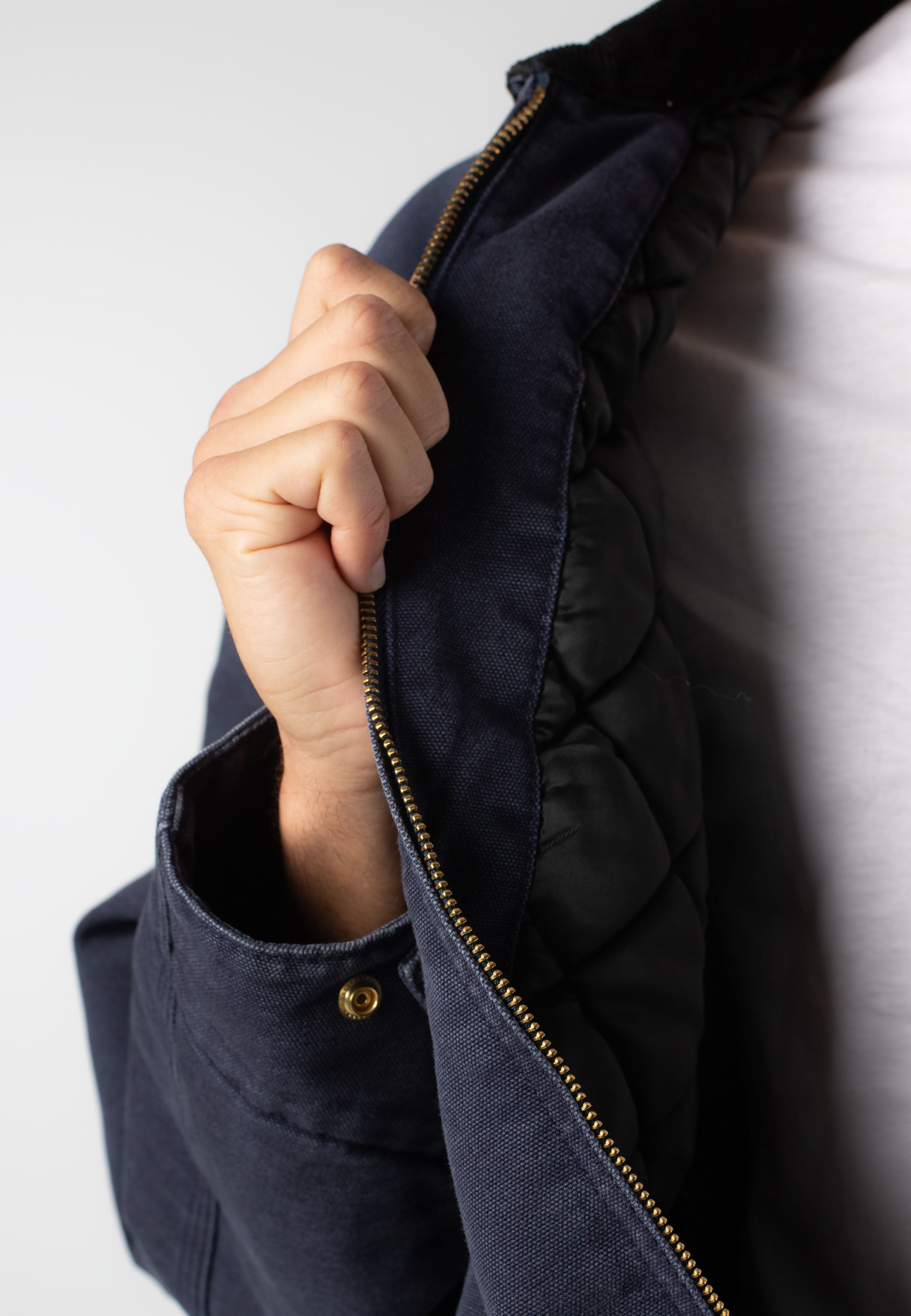 Carhartt WIP - OG Detroit Stone Canvas Dark Navy/Black - Jacket