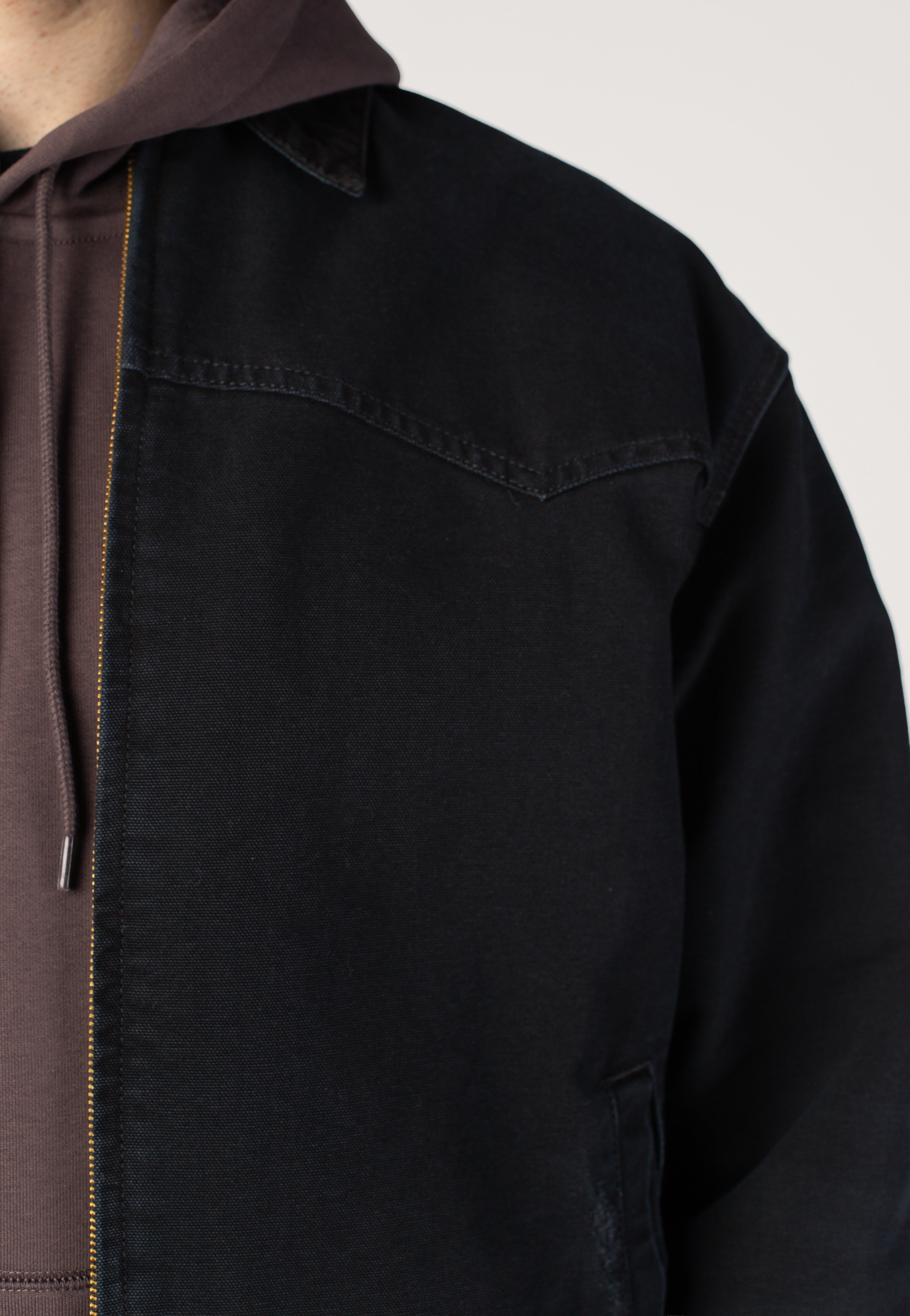 Carhartt WIP - OG Santa Fe Grind Wash Black/Black - Jacket | Men-Image